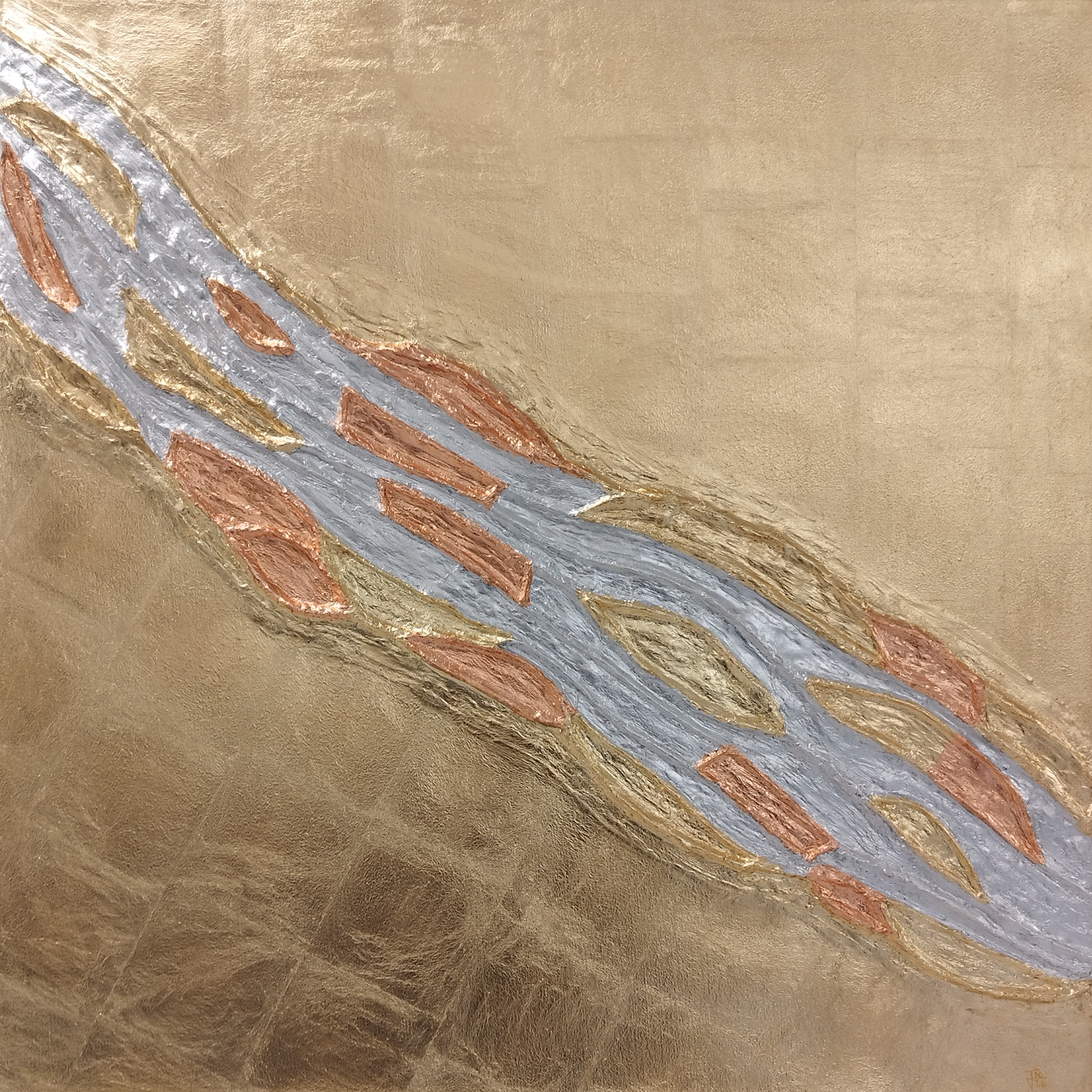 Licht, 100 x 100 cm, Mixed Media, 2025