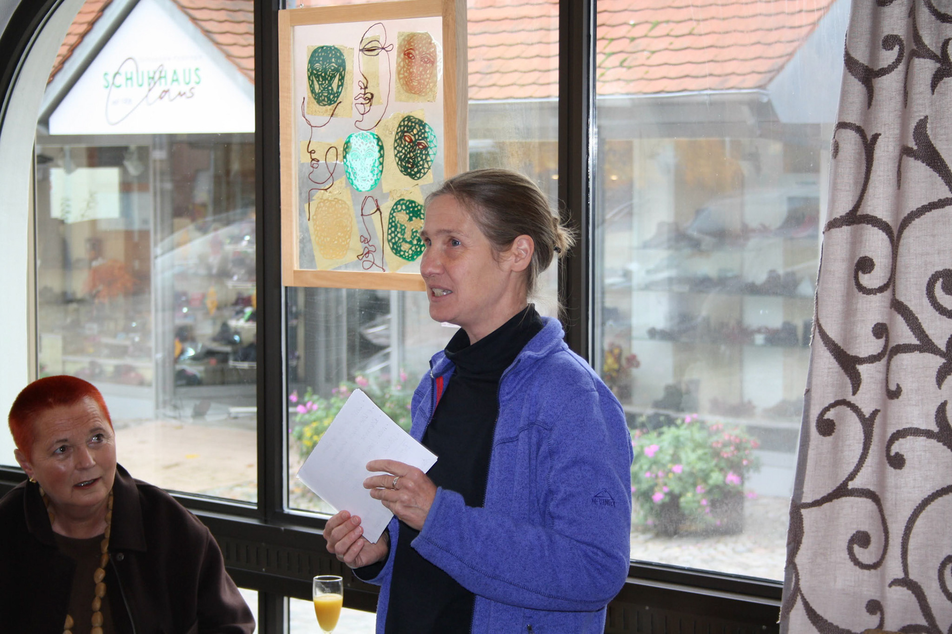 Einführung in die Ausstellung durch Anja Rohlf, Mag. Kunstgeschichte.