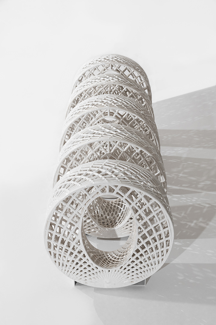 Tunnel, Stoneware, Cone 6, each section, 18 x 18 x 6 in, Photo: Megan DeSoto