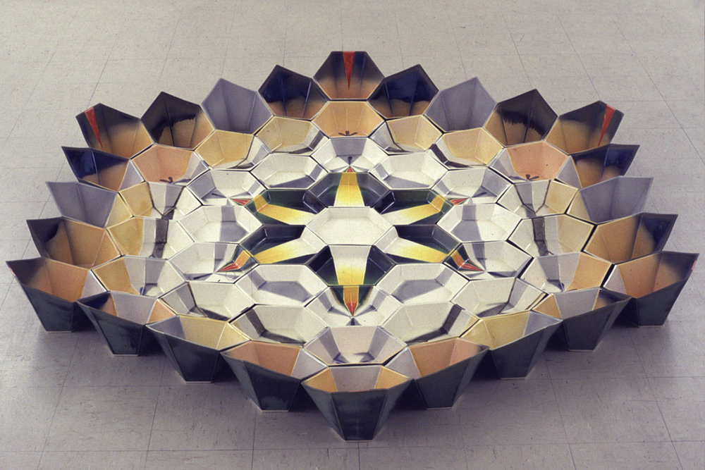Cathedral #1, Porcelain, Cone 6, dia. 96 in, h. 4.5 in