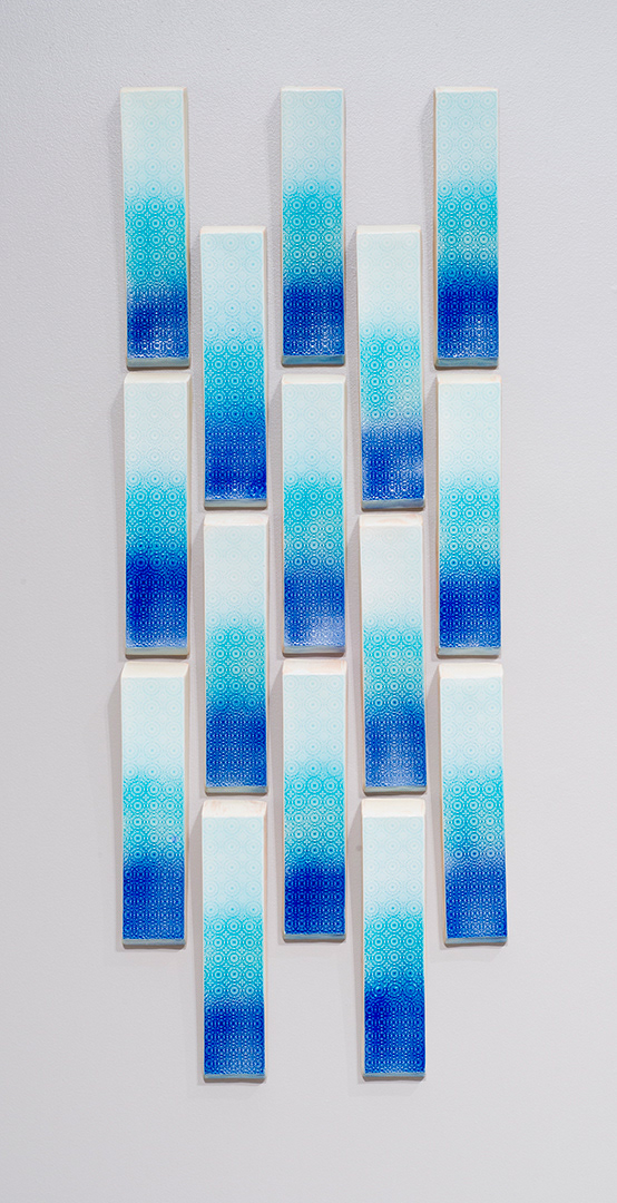 Facade #2, Stoneware, Cone 6, 17 x 4 x 2.75 in