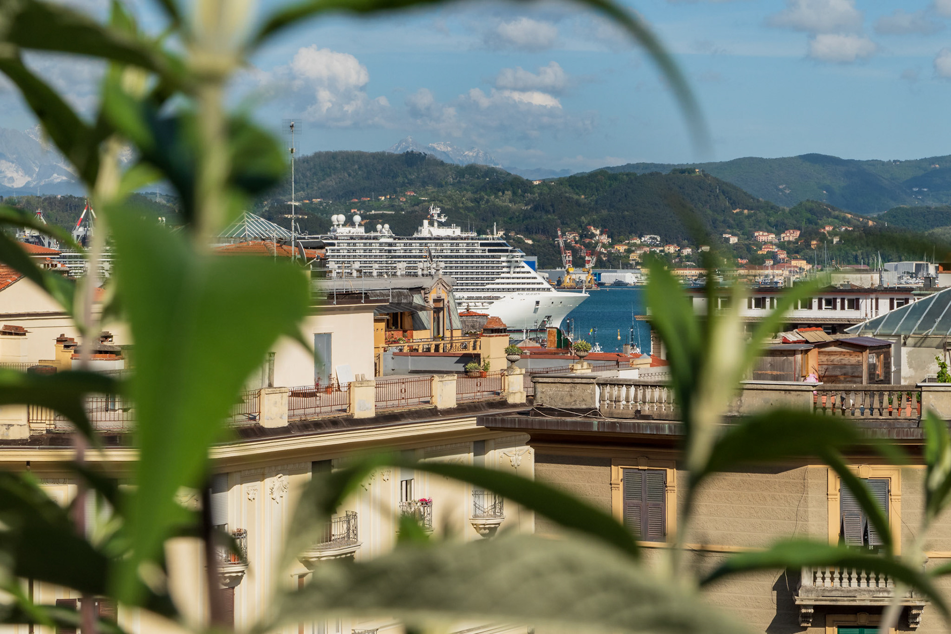 Port of La Spezia, MSC Seaview, Italy.