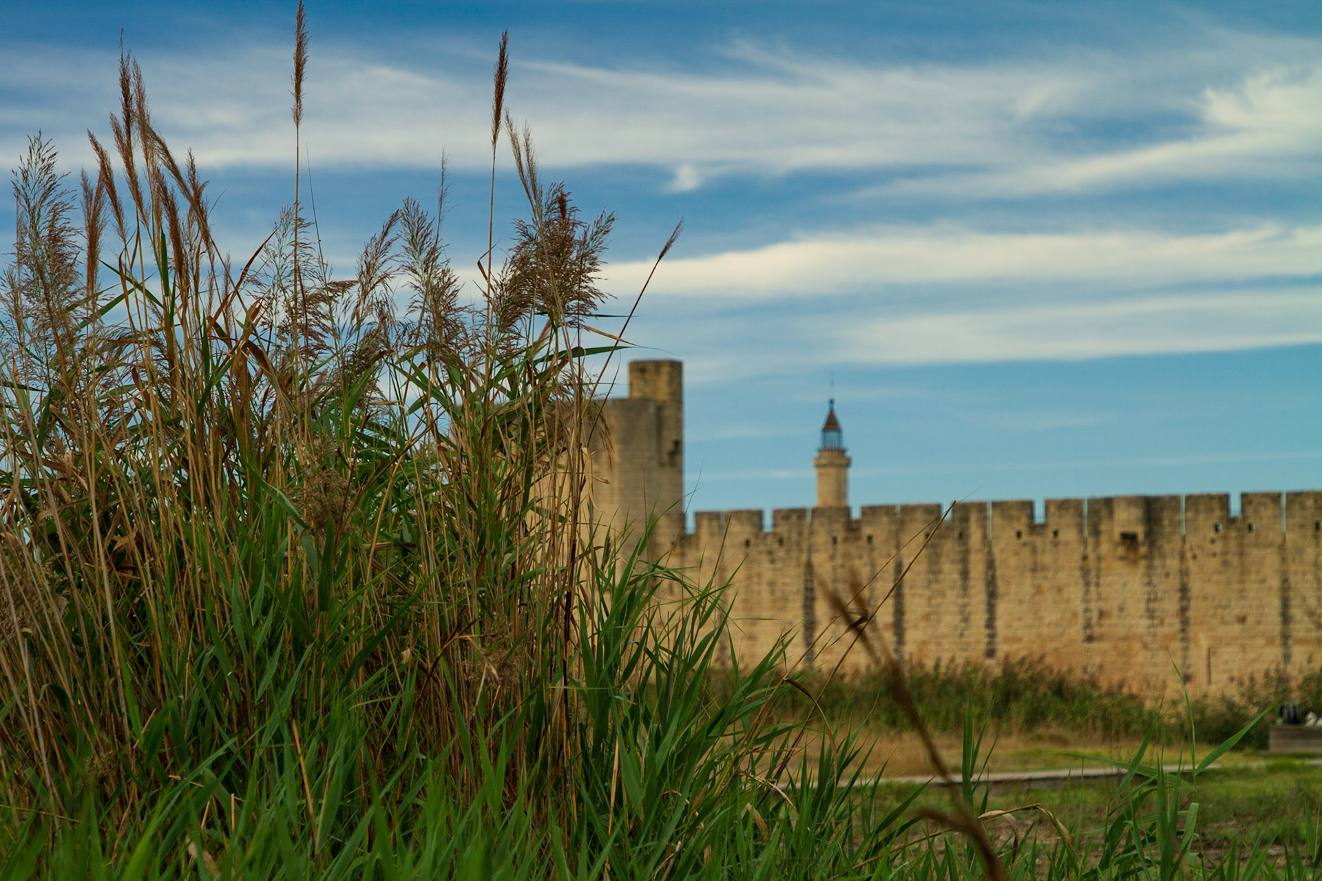 Aigues-Mortes is entirely surrounded by walls