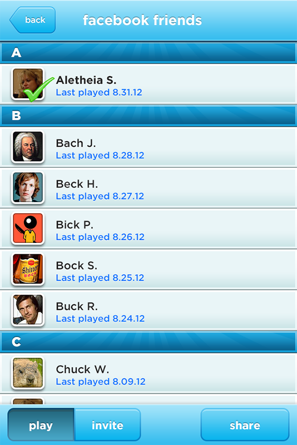 Bet Something's friends list