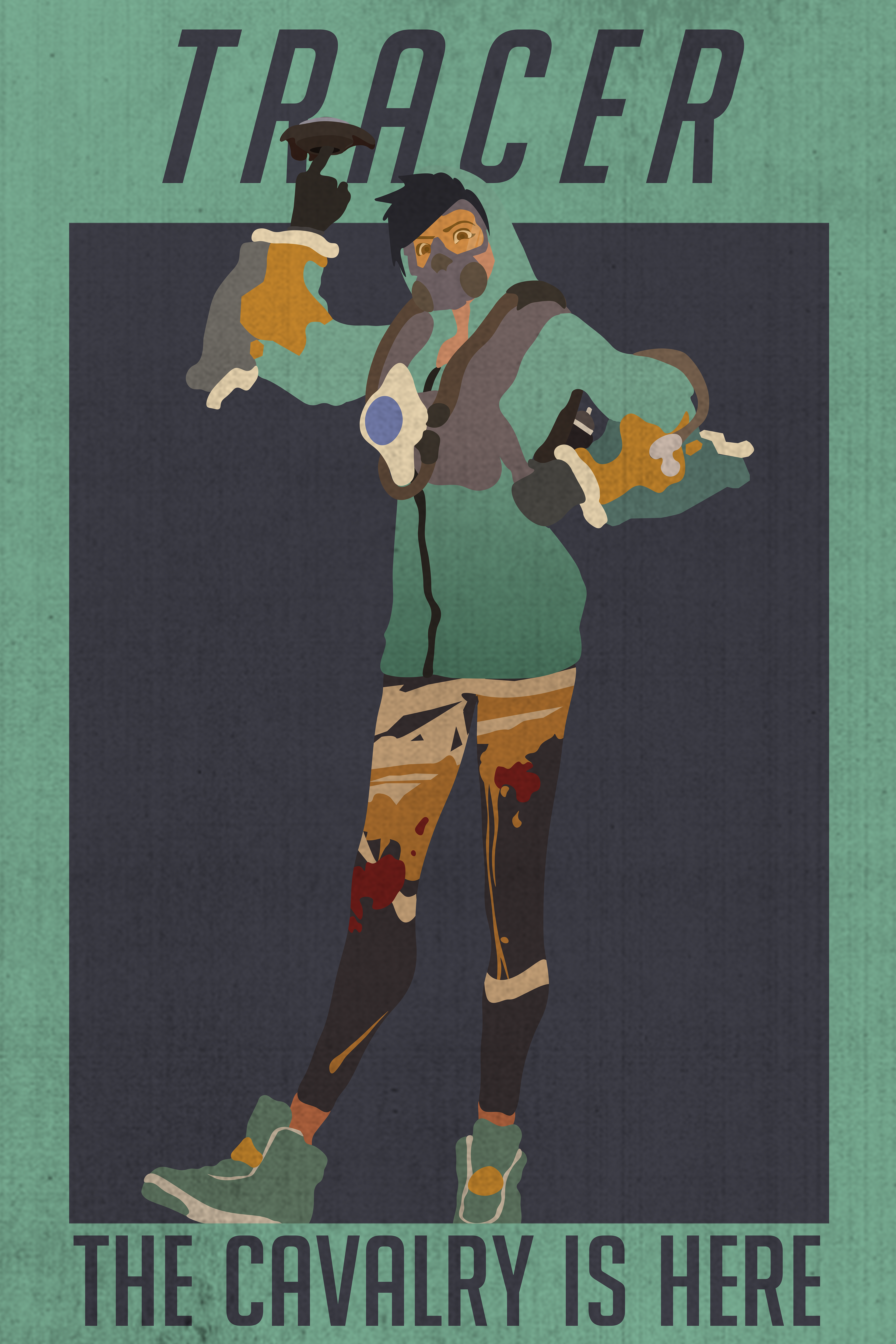 Tracer (Overwatch) Pop Art Poster