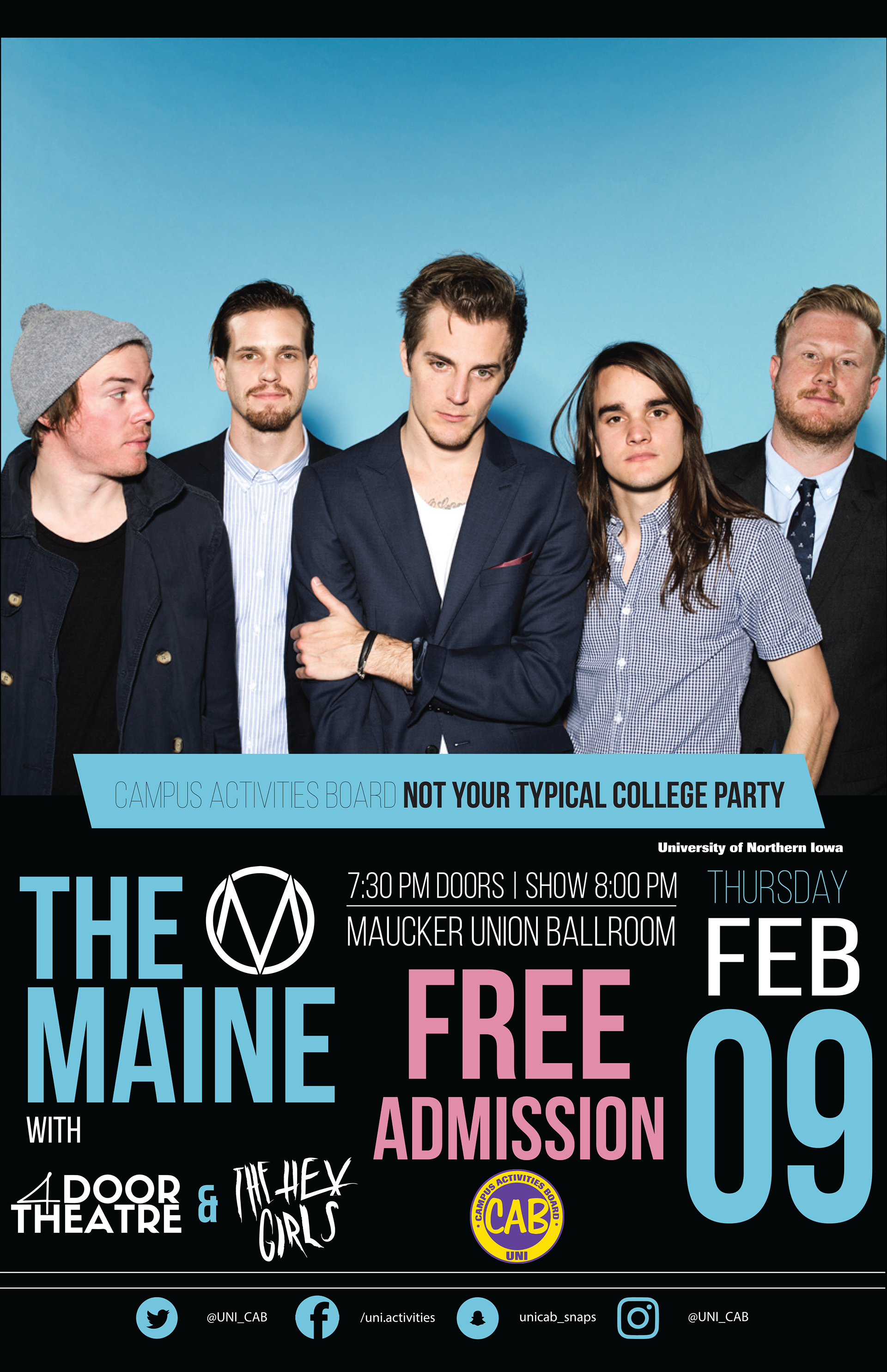 Not.Your Average College Party Concert Promotional Poster
