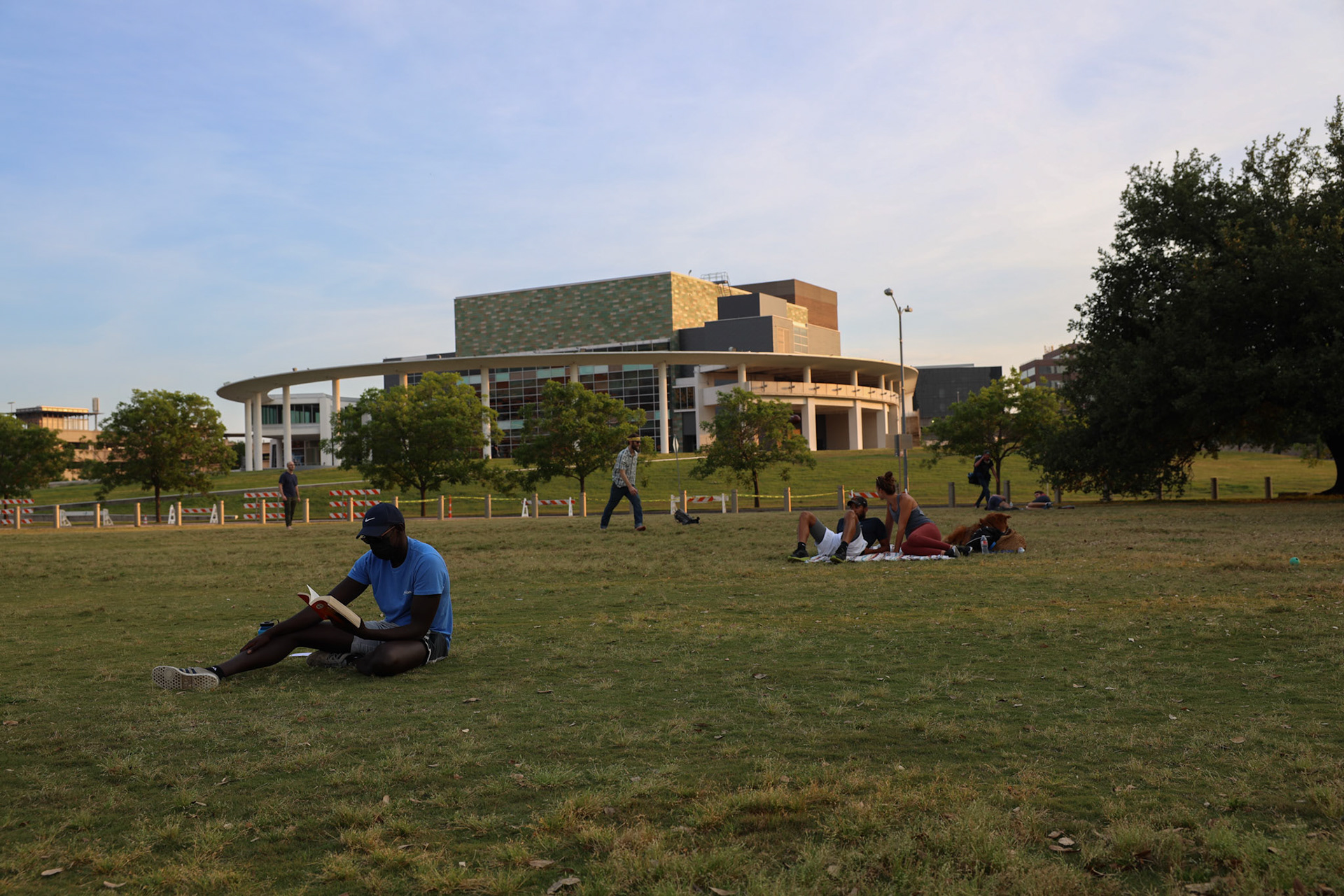 People gathered at the Town Lake Metro Park the afternoon of April 20, 2020. This followed the weekend of Easter when the park was initially closed to deter groups of people from gathering during the Coronavirus pandemic.
