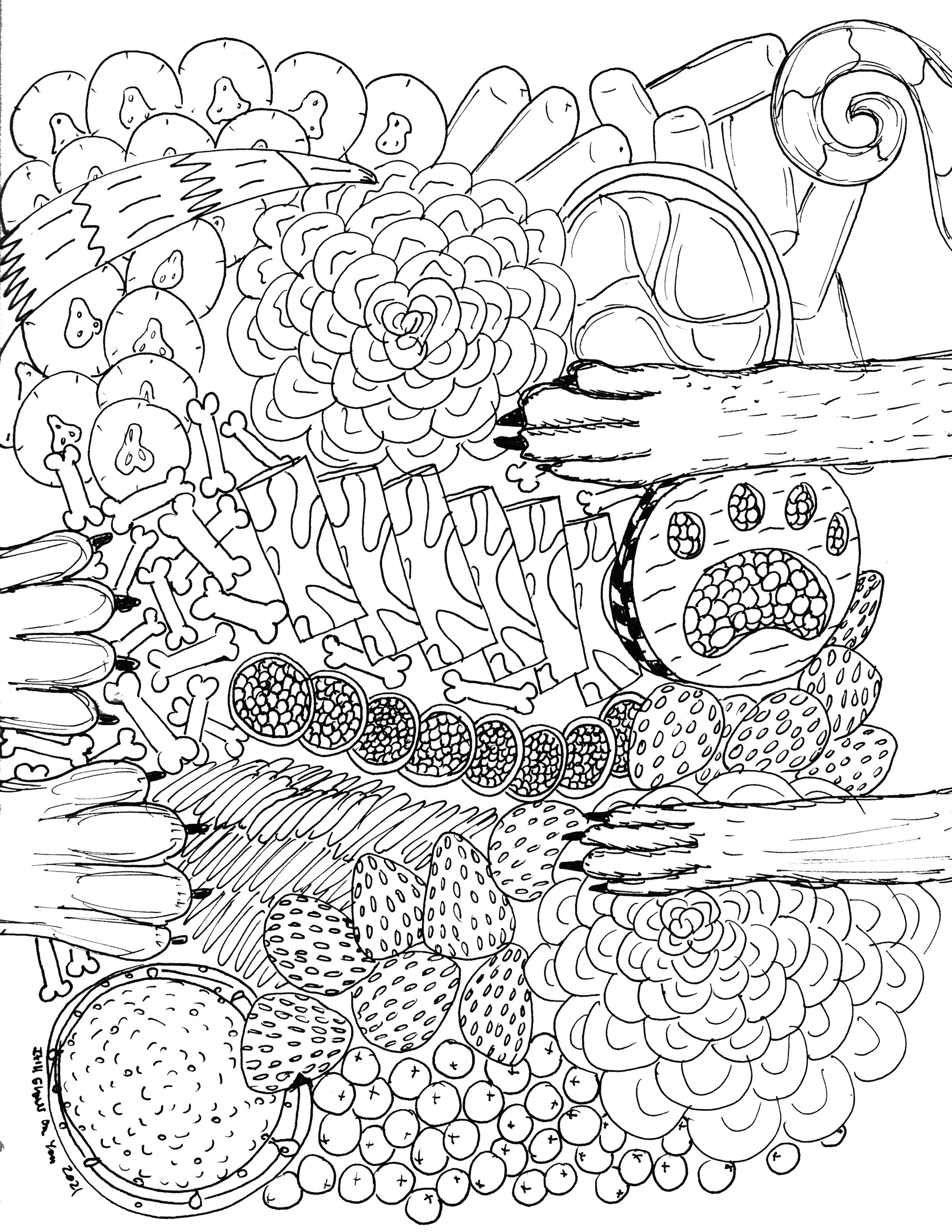 Carolyn Kassnoff Coloring Book Cards