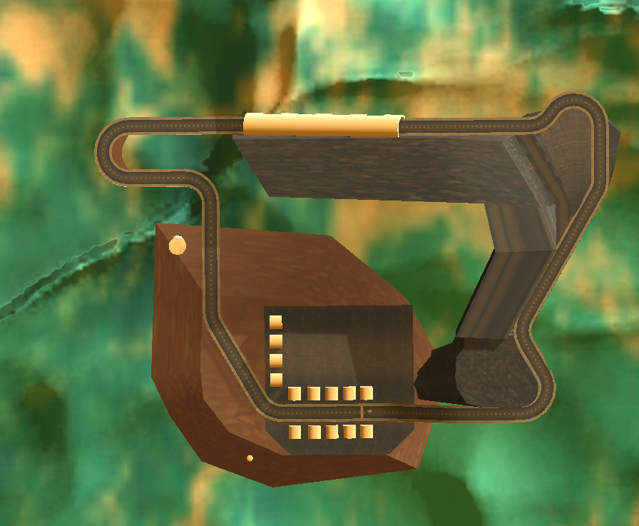 Original track layout. Deemed too straightforward.