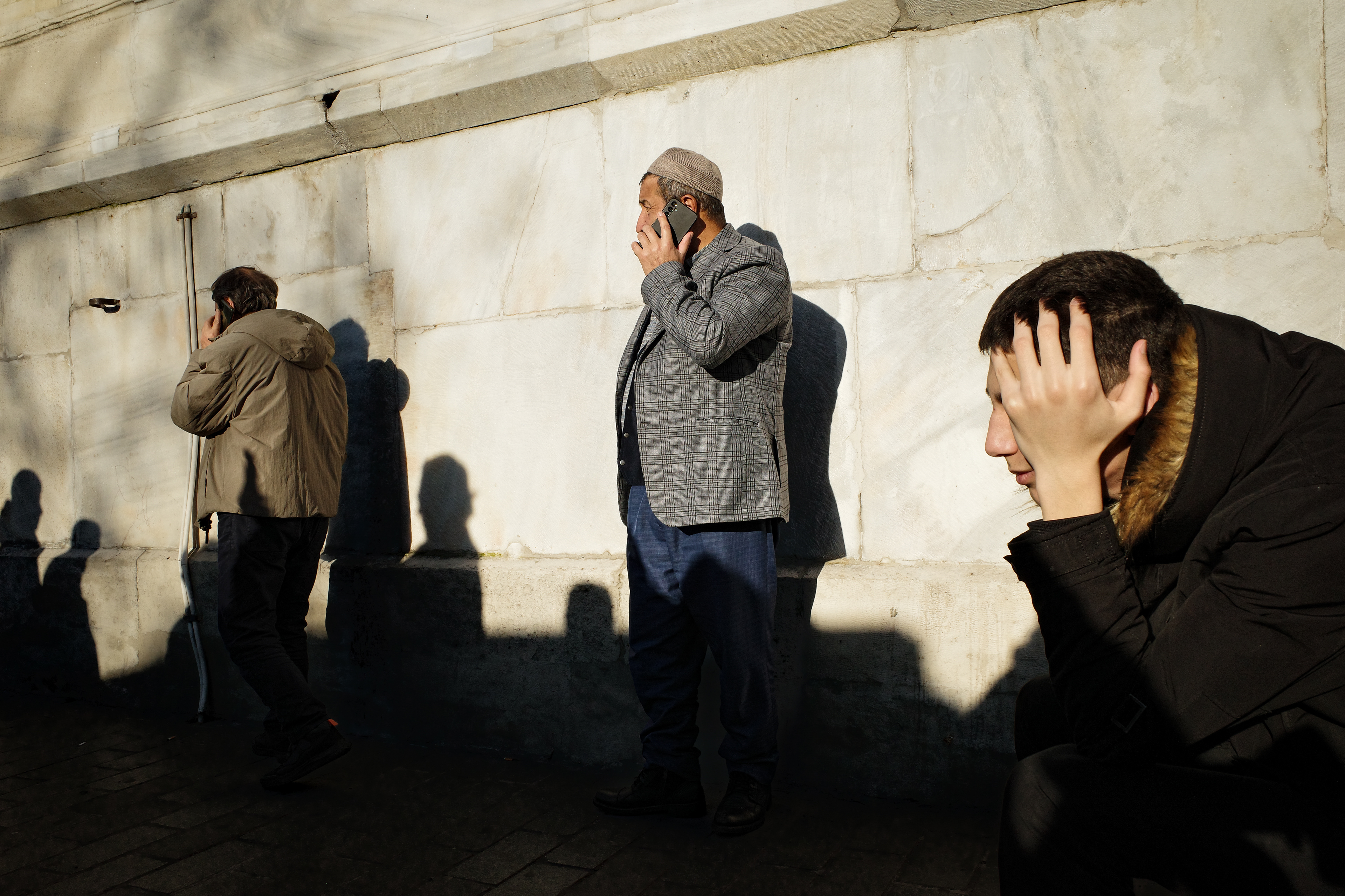 JUXTANBUL CANDID - Taken in Eminonu/Istanbul - new mosque - shadow - pigeons- juxtaposition