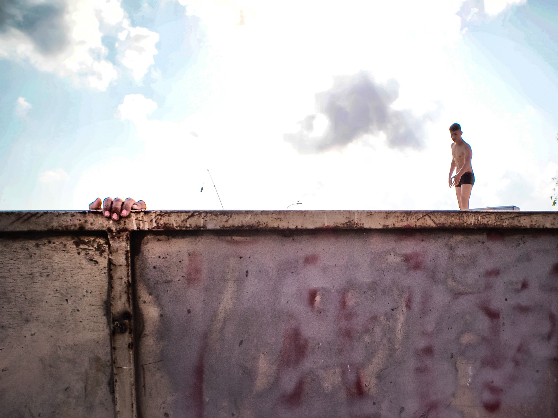 JUXTANBUL CANDID - Taken in Karakoy/Istanbul- sea - summer - hand - juxtaposition