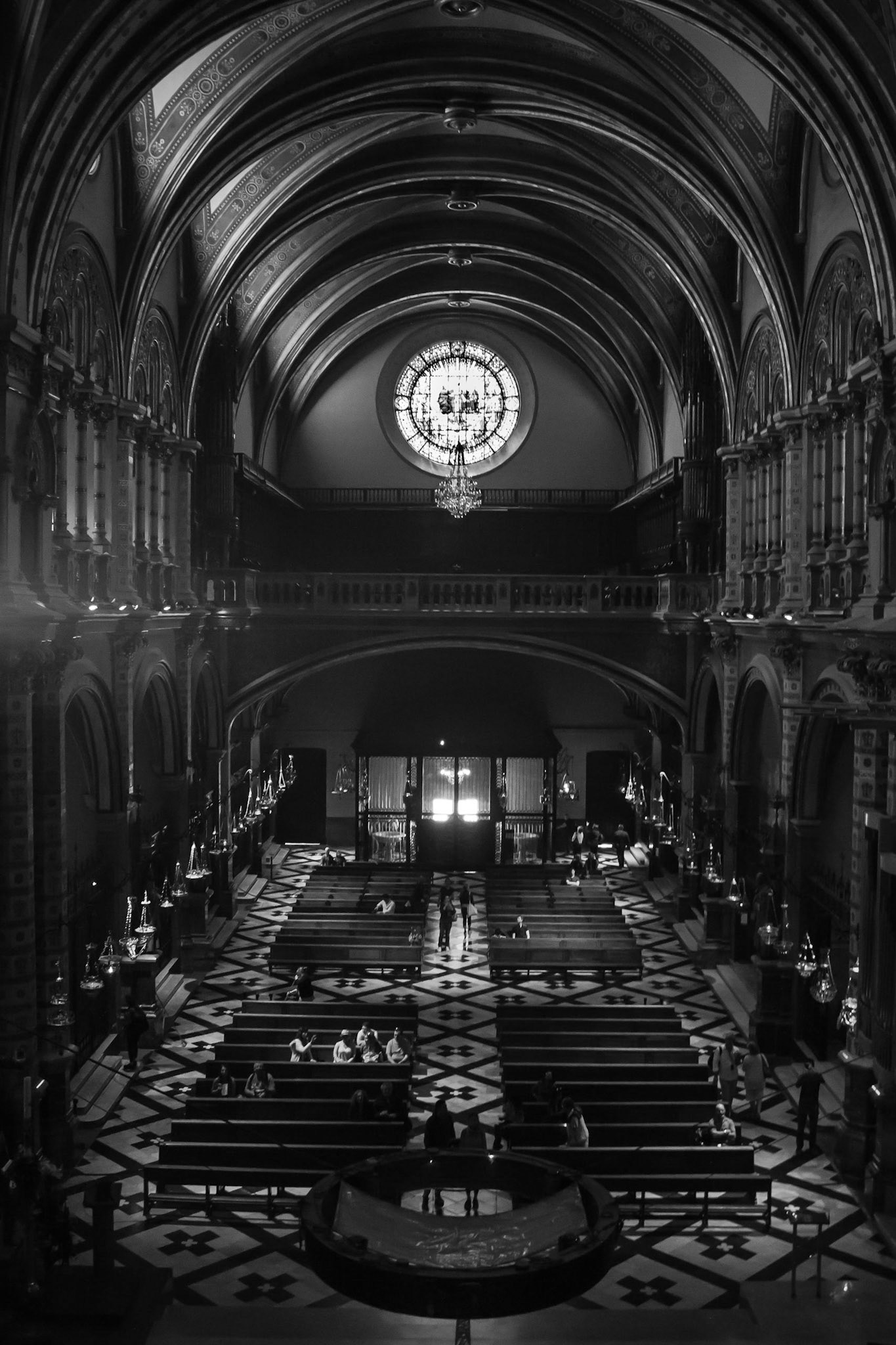 Santa Maria de Montserrat is located near Barcelona in Catalonia, Spain. It houses a statue of the Virgin of Montserrat. She is the Patron Saint of Catalonia alongside of Saint George. It dates back to the 10th century. Montserrat was also the location of a Temple of Venus which was built by the Romans.The photo looks best on black. Please click on the image to view it on black.