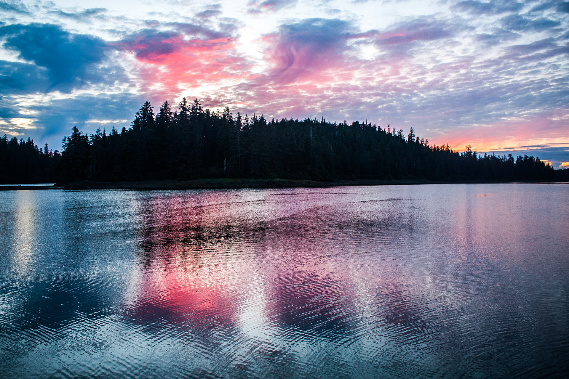 Photo was taken in Gedney Harbor, Kuiu Island,Southeast Alaska, USA.