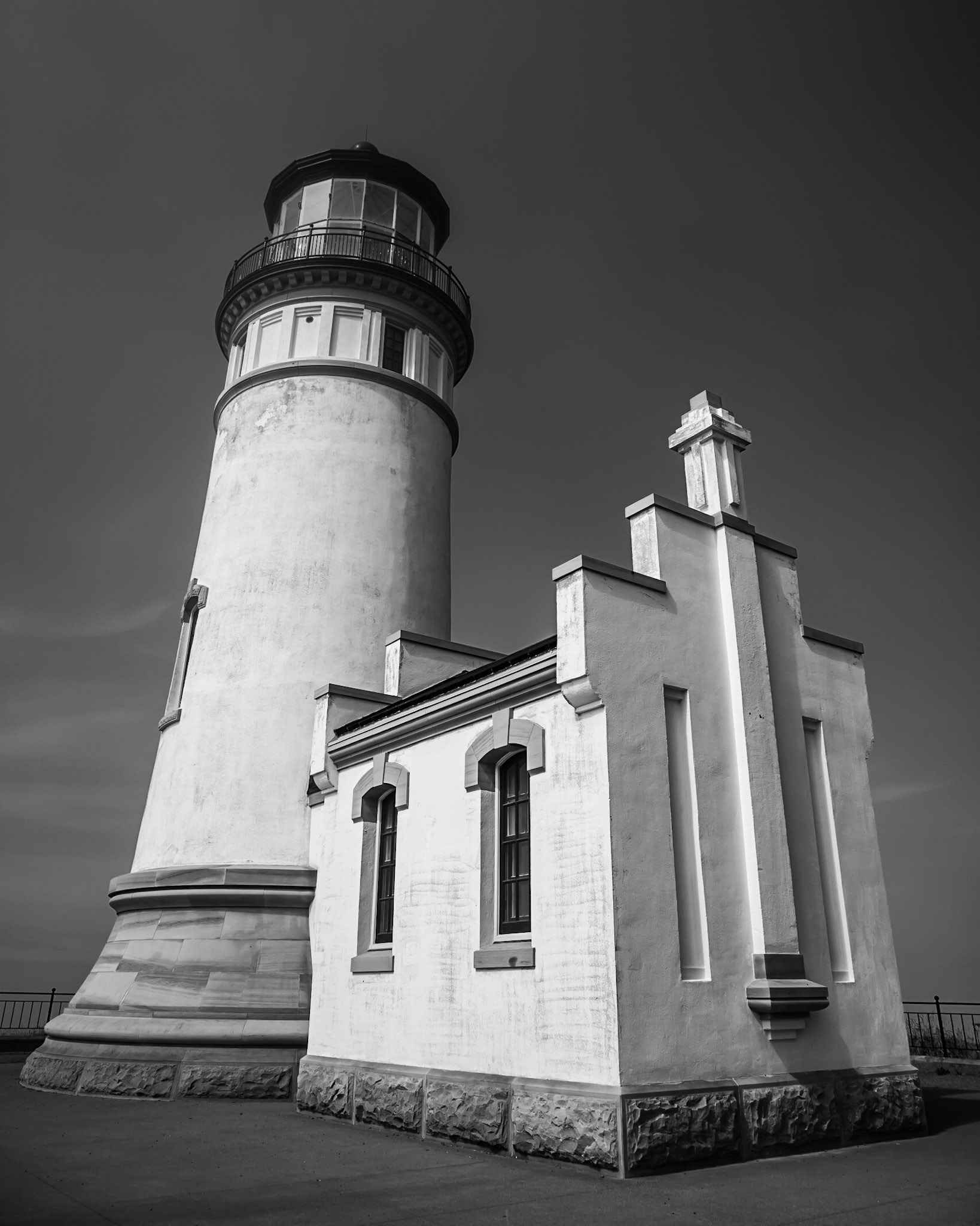 This lighthouse is one of two lighthouses located on Cape Disappointment at the mouth of the Columbia River in Washington.