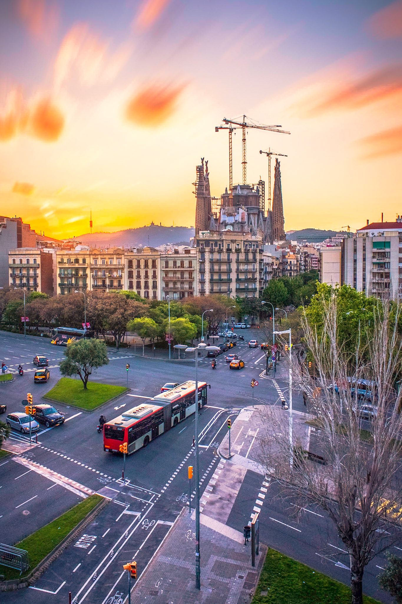 La Sagrada Familia is a minor basilica in Barcelona, Spain that was designed by Antoni Gaudi.