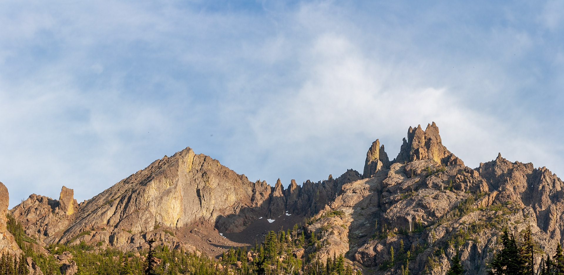 The view of Buckhorn Mountain from Buckhorn Lake on Washington's Olympic Peninsula.