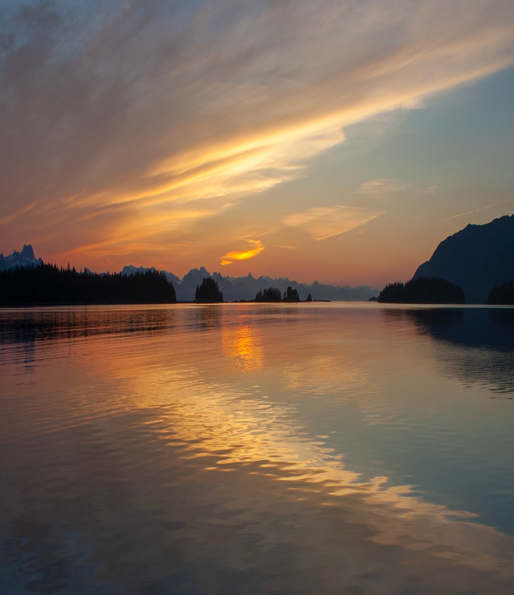 Photo was taken on Chatham Strait in Southeast Alaska, USA.