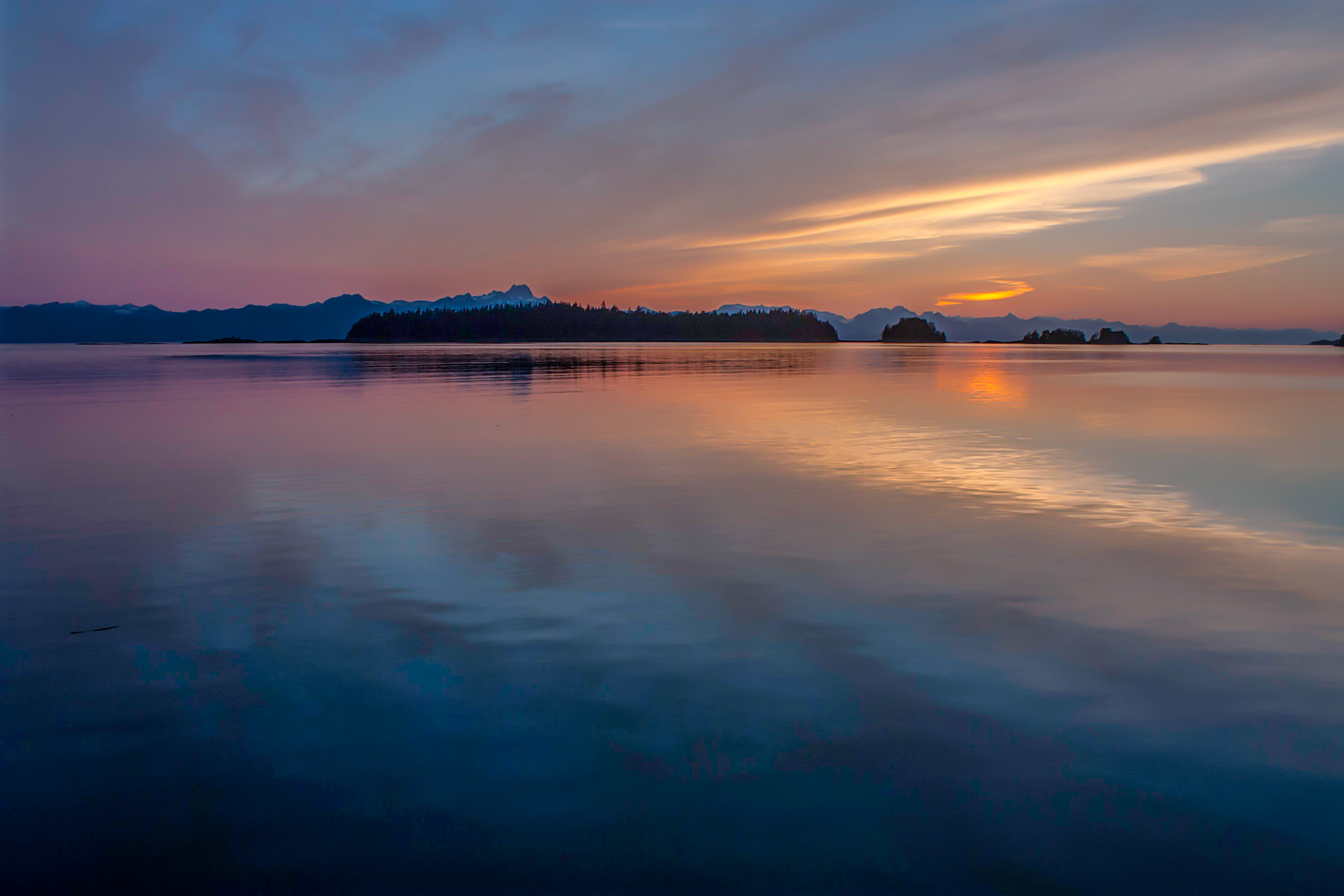 Photo was taken on Chatham Strait in Southeast Alaska, USA.