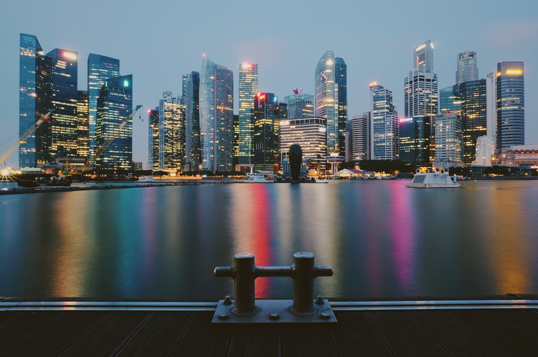 Singapore Cityscape View at Sunrise