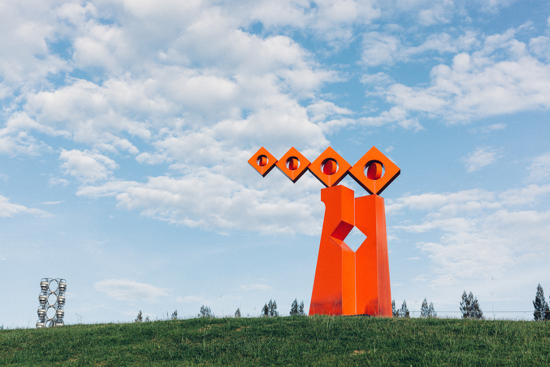 Sculptures at the Teletubbies field