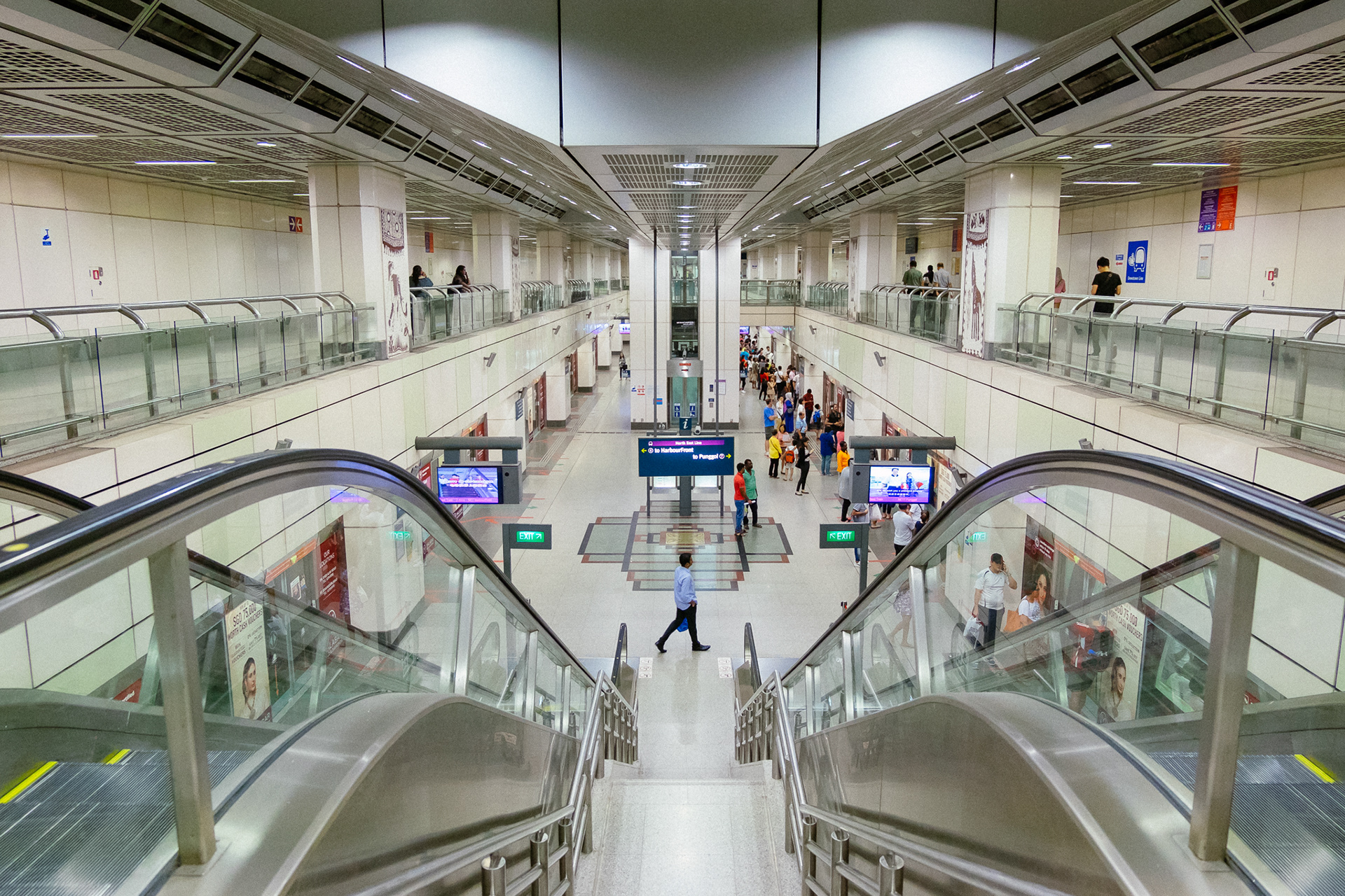 A train station in Singapore