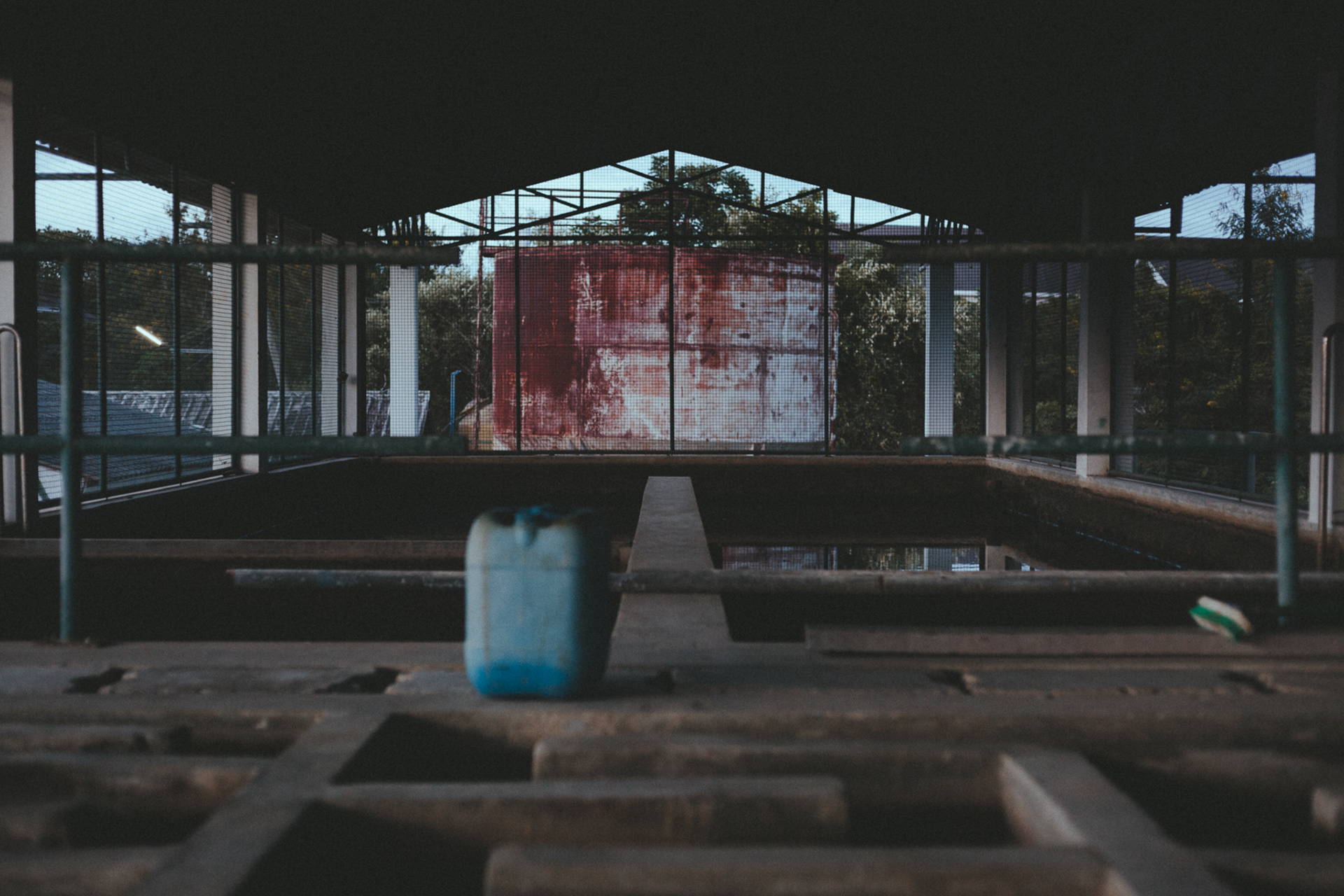 Water management plant in the university