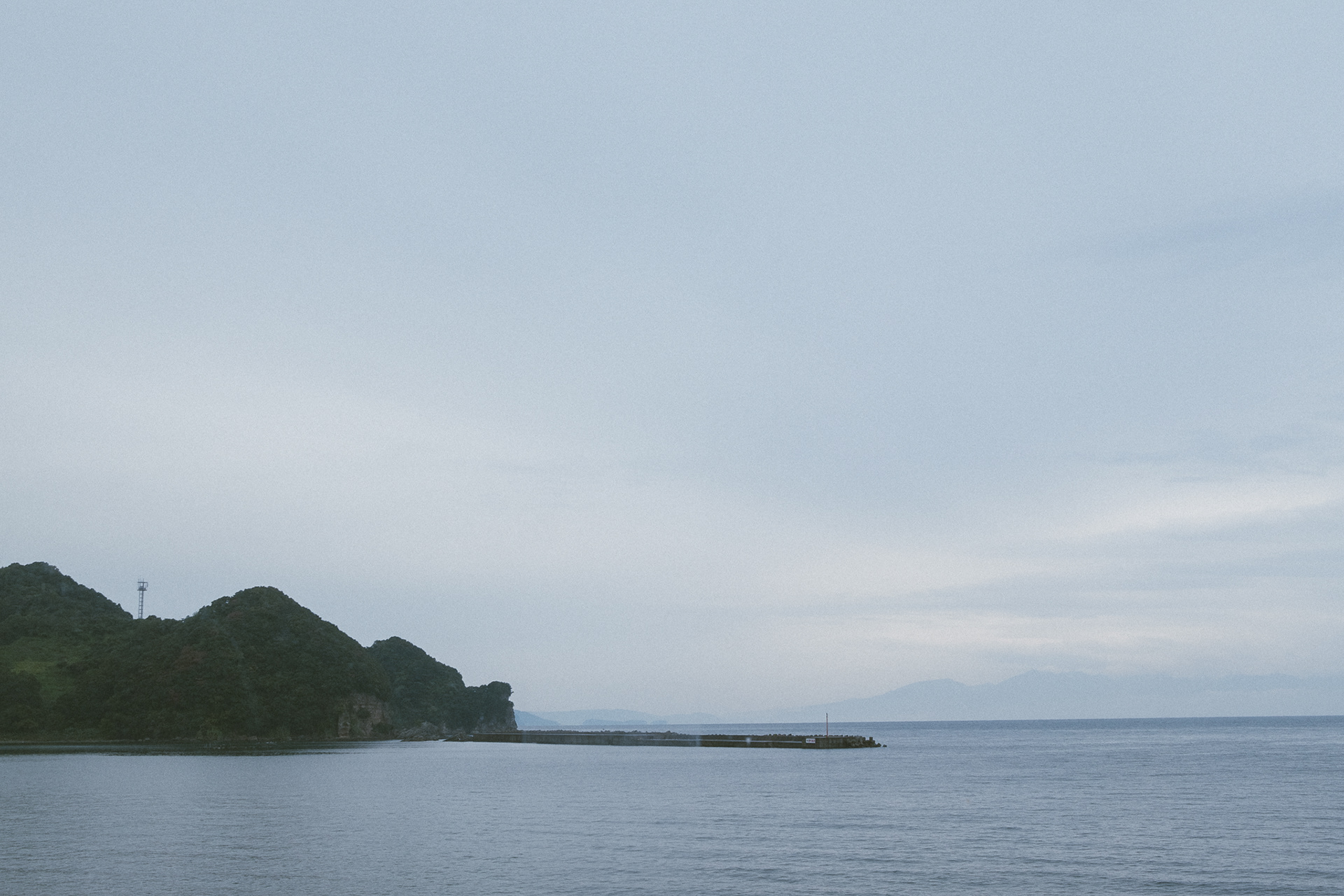 Mogi Sea View in the Morning a small town in Nagasaki Prefecture