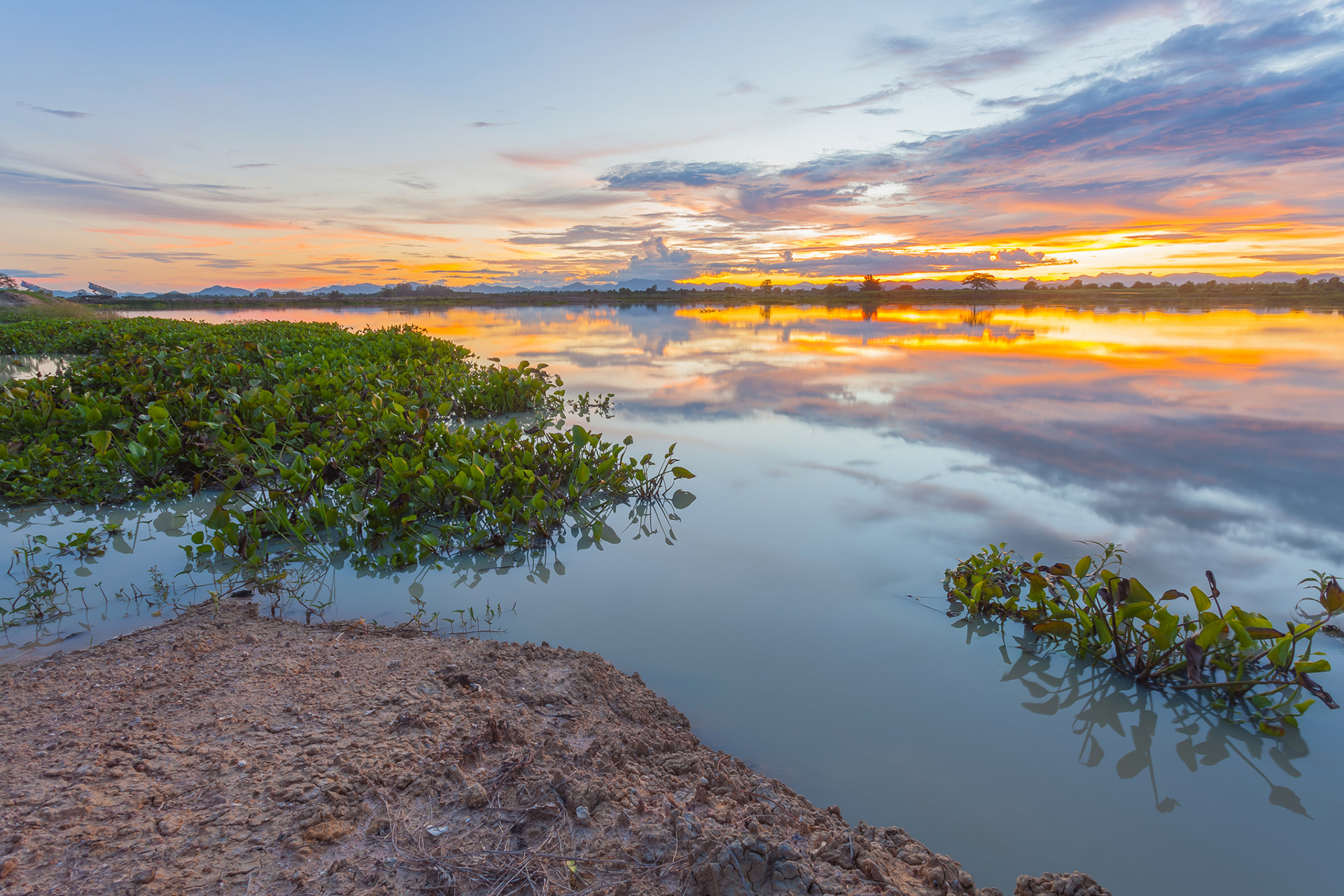 Sunset at Nong Chik Reservoir