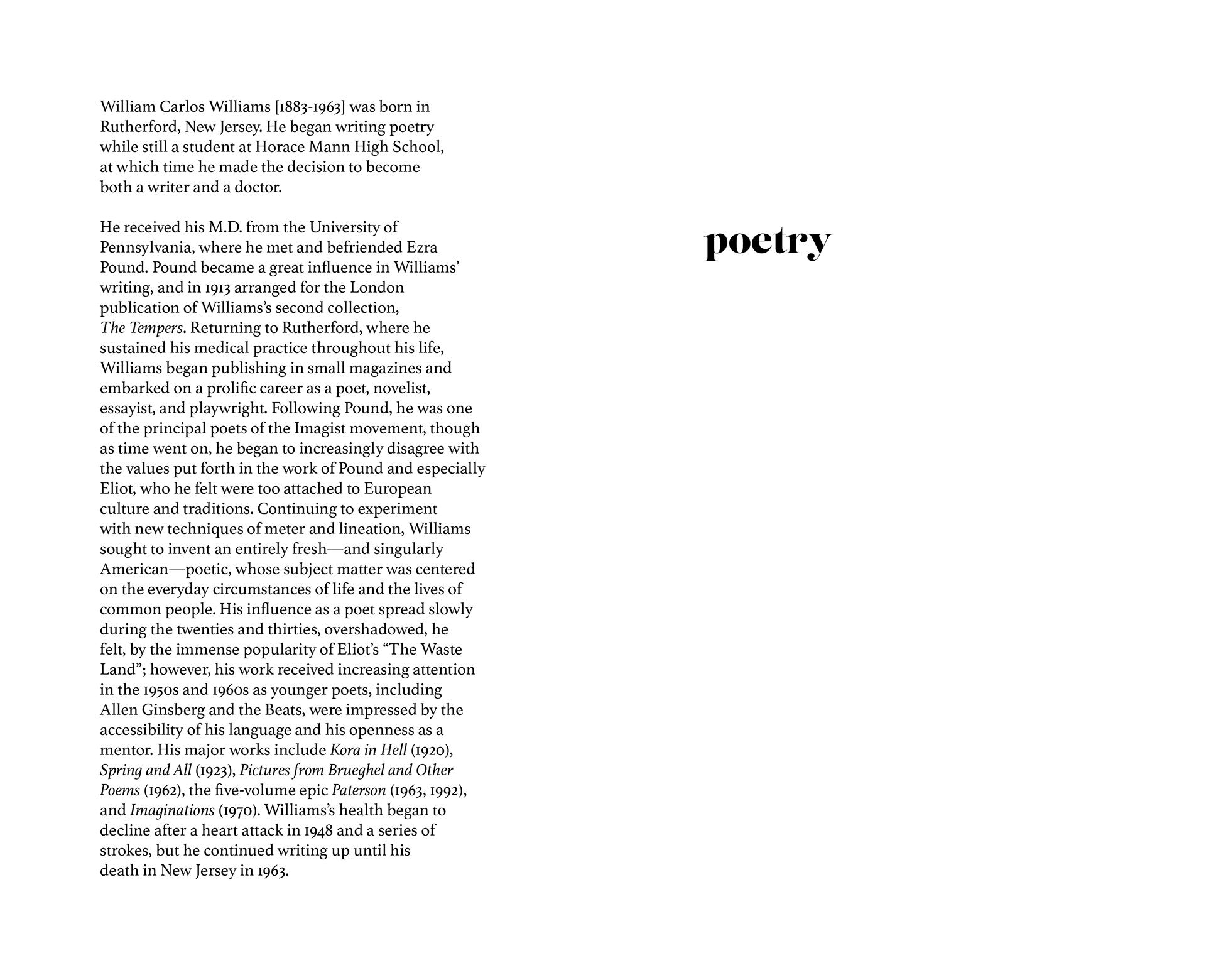 Poetry book layout (intoduction)