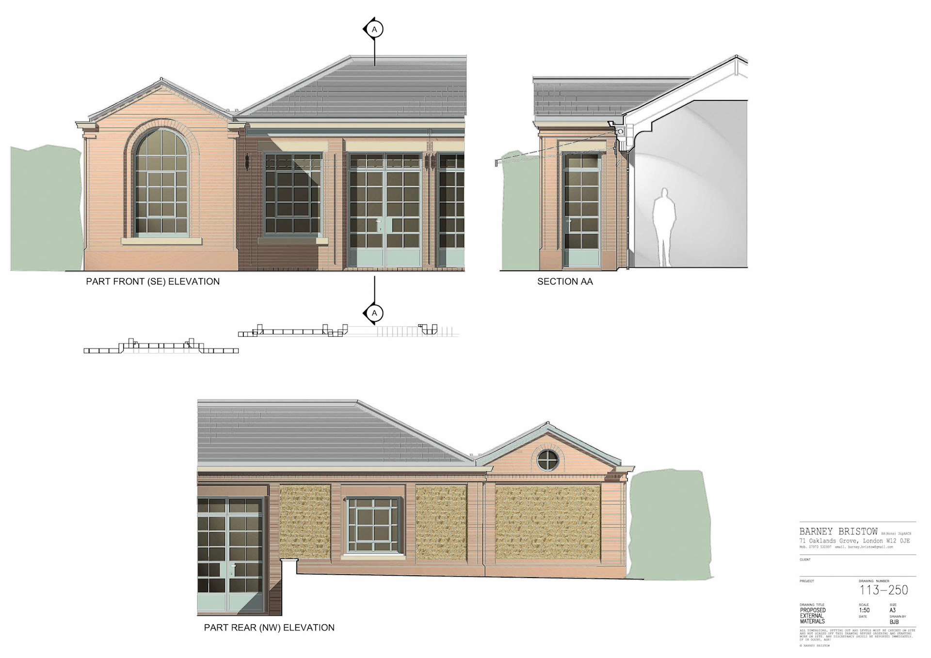 Proposed Elevations A3 1:50 AutoCAD/Photoshop