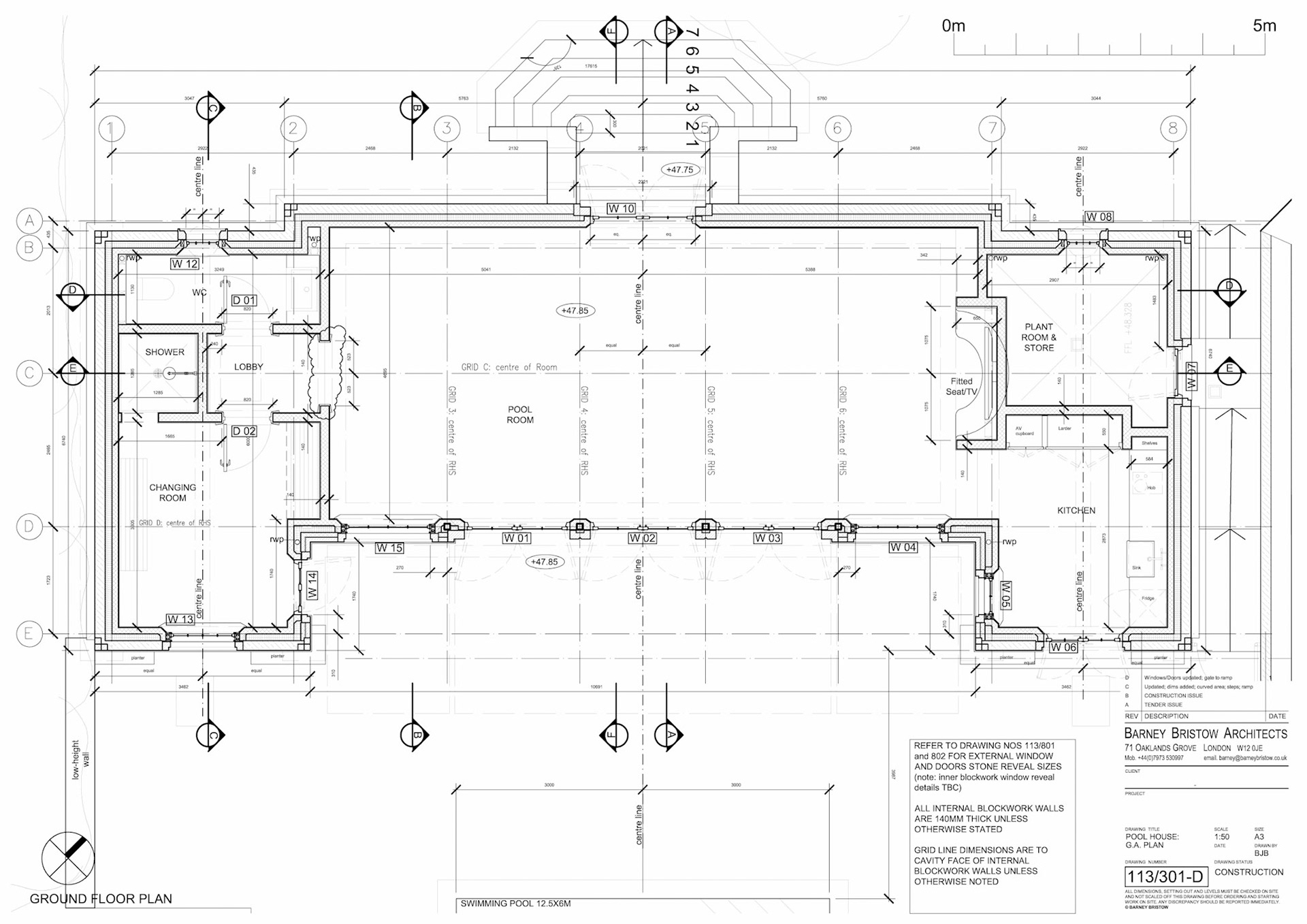 Poporsed GA Plan A3 1:50 AutoCAD