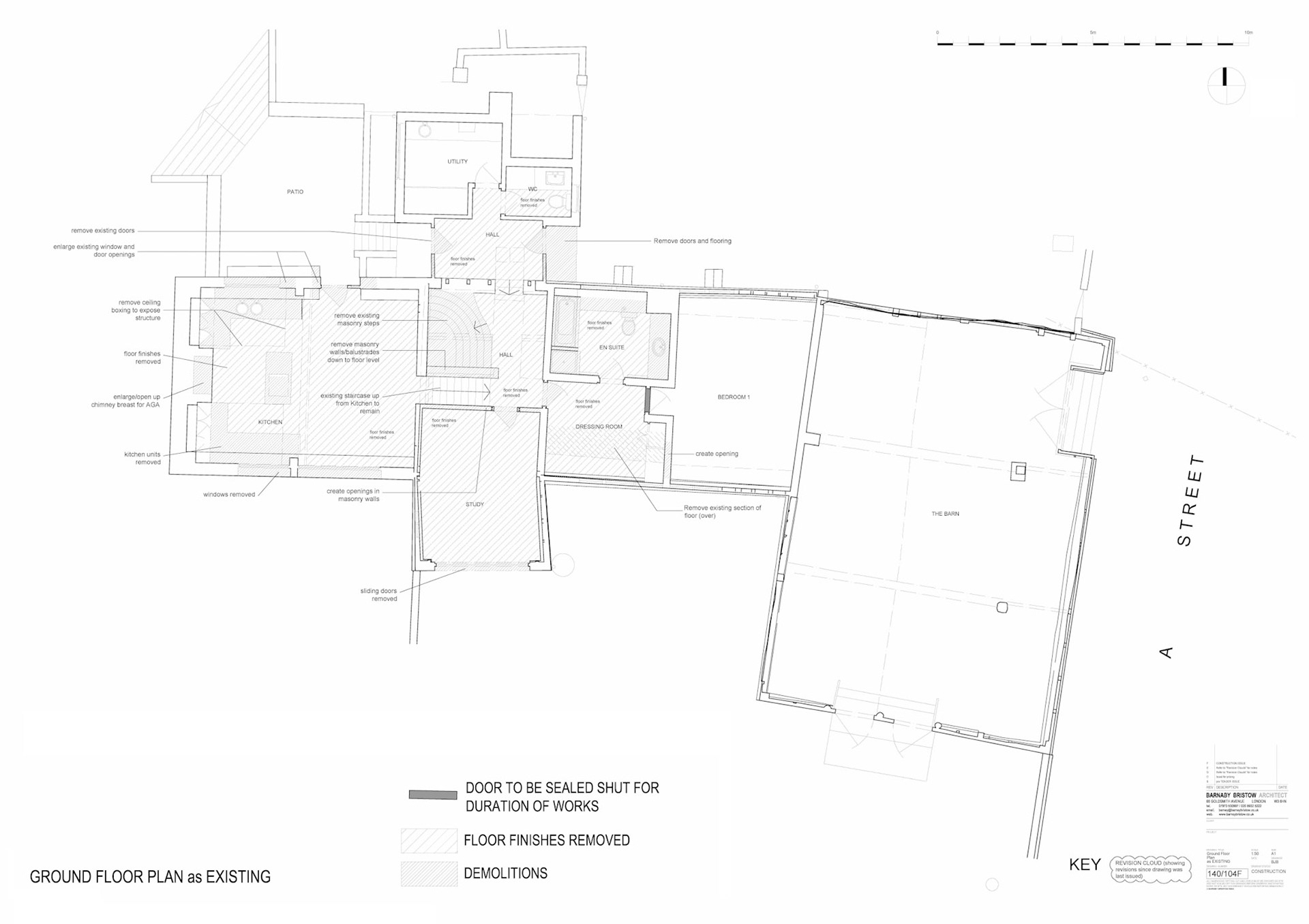 Existing/Demolition Plan A1 1:50 AutoCAD