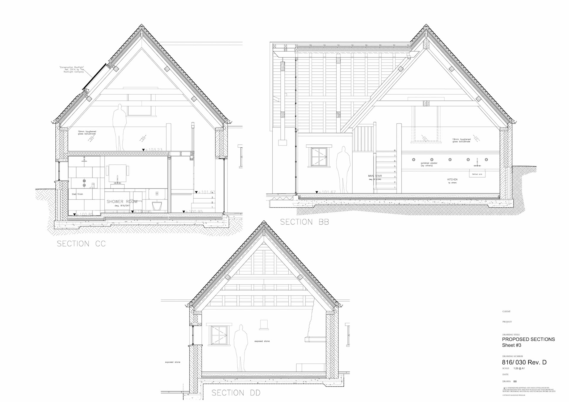Proposed Section A1 1:20 AutoCAD