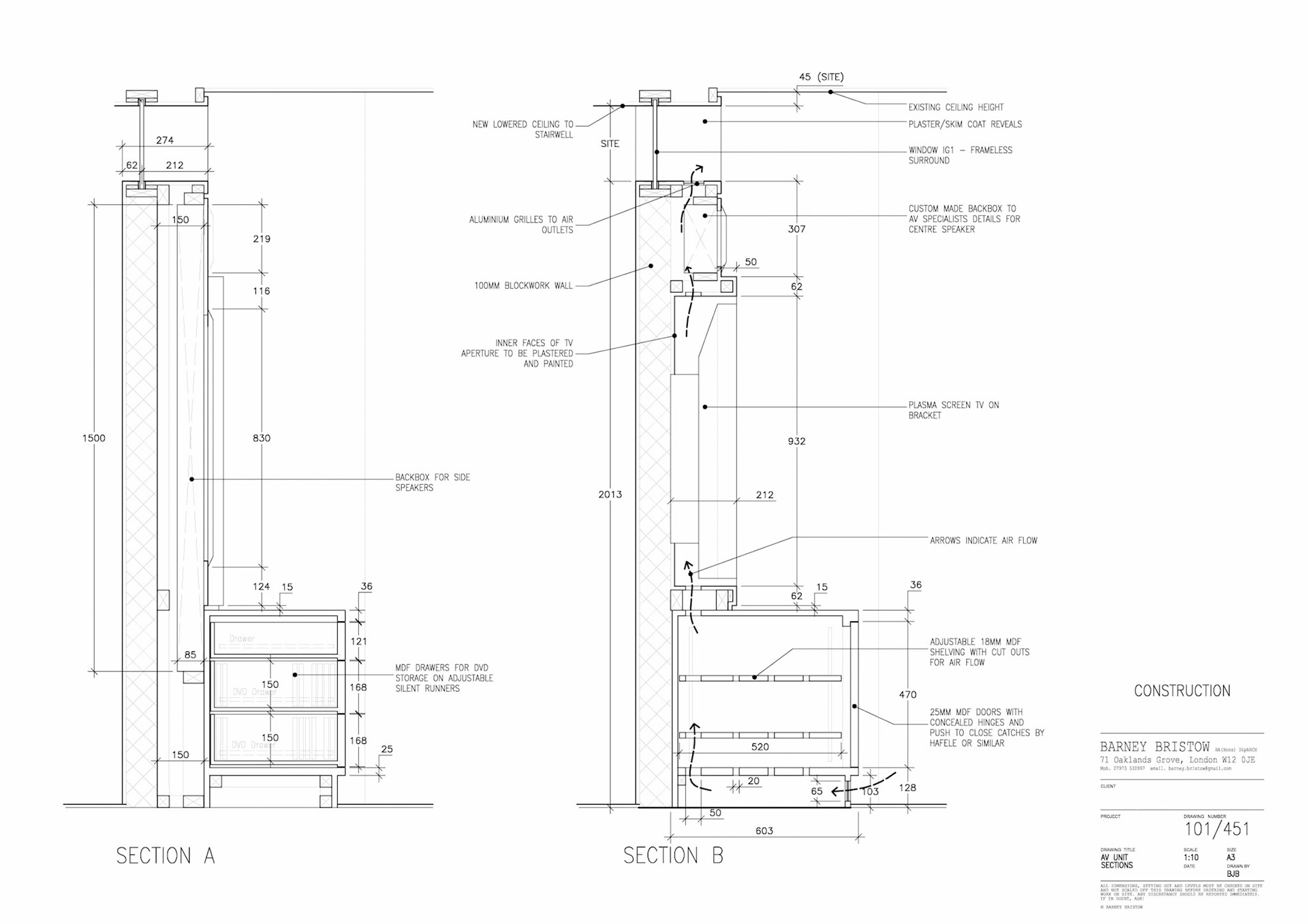 AV Unit A3 1:10 AutoCAD