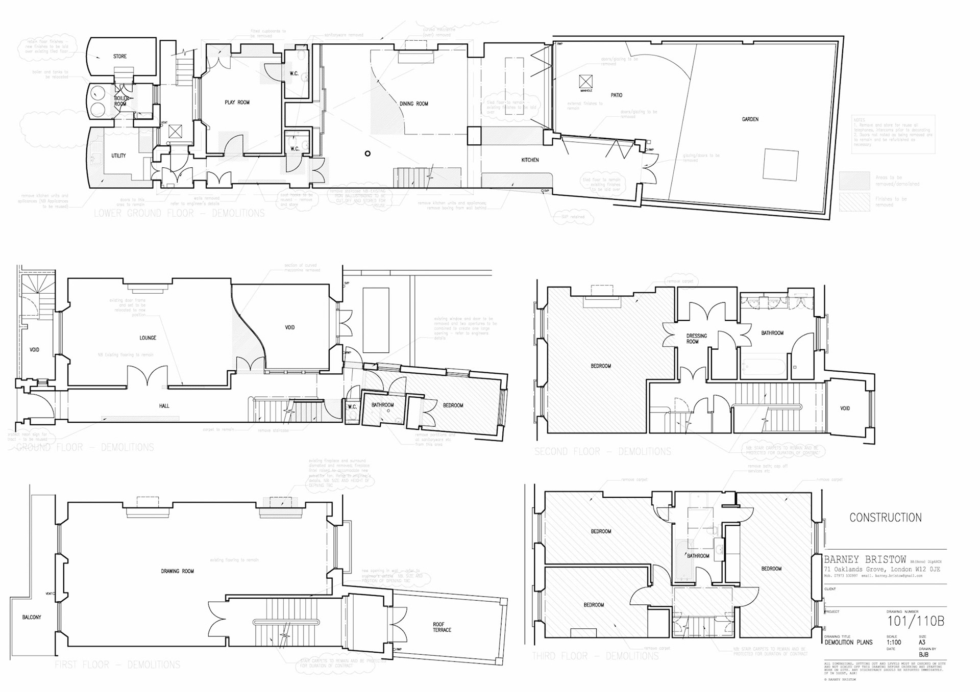 Existing/Demolition Plan A3 1:100 AutoCAD