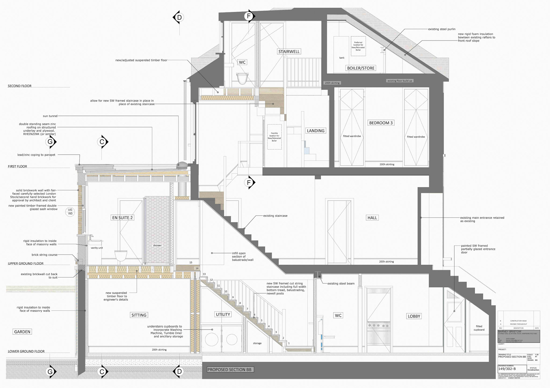 Proposed Section A1 1:50 SketchUp/Layout