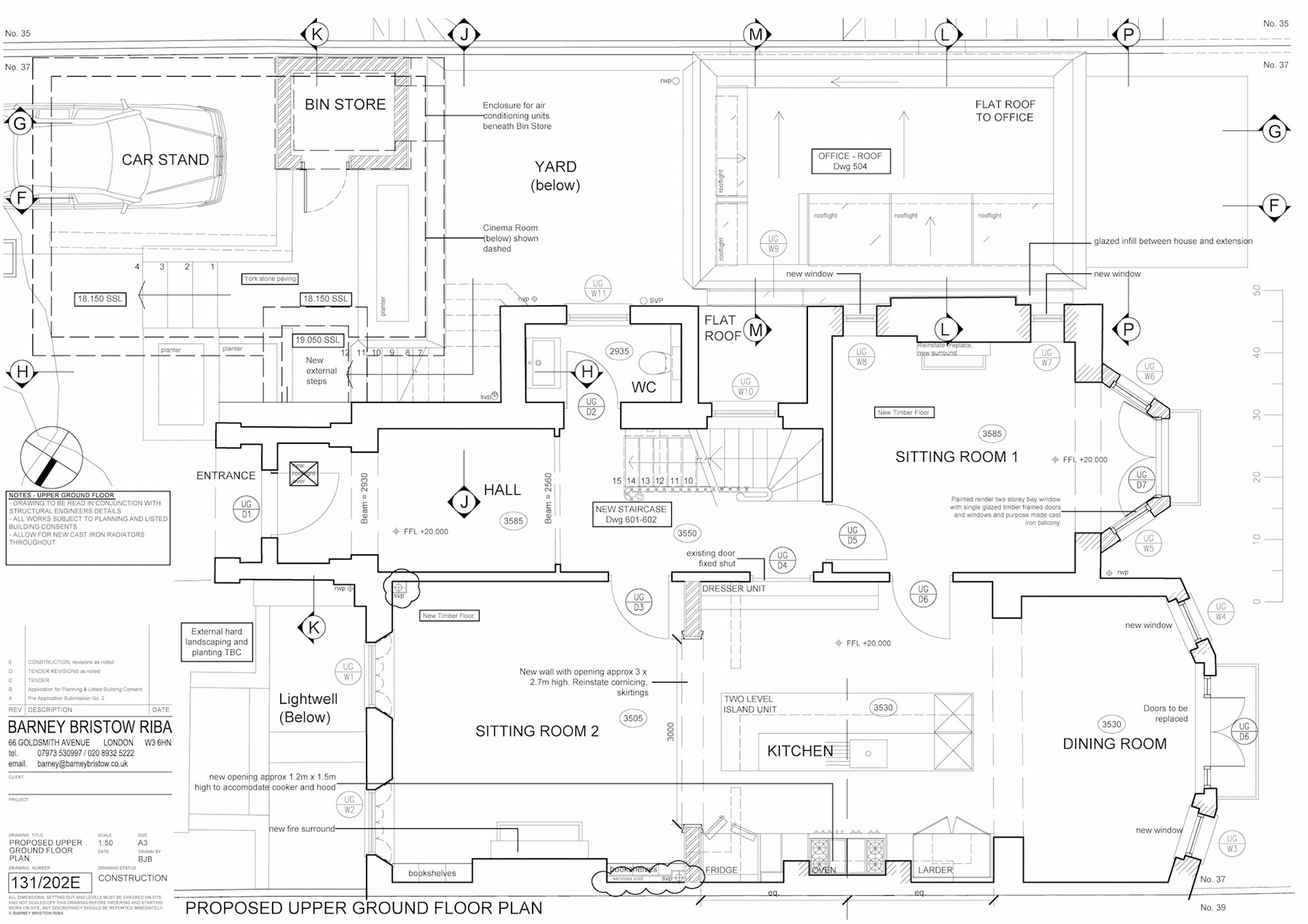 Poporsed GA Plan A3 1:50 AutoCAD