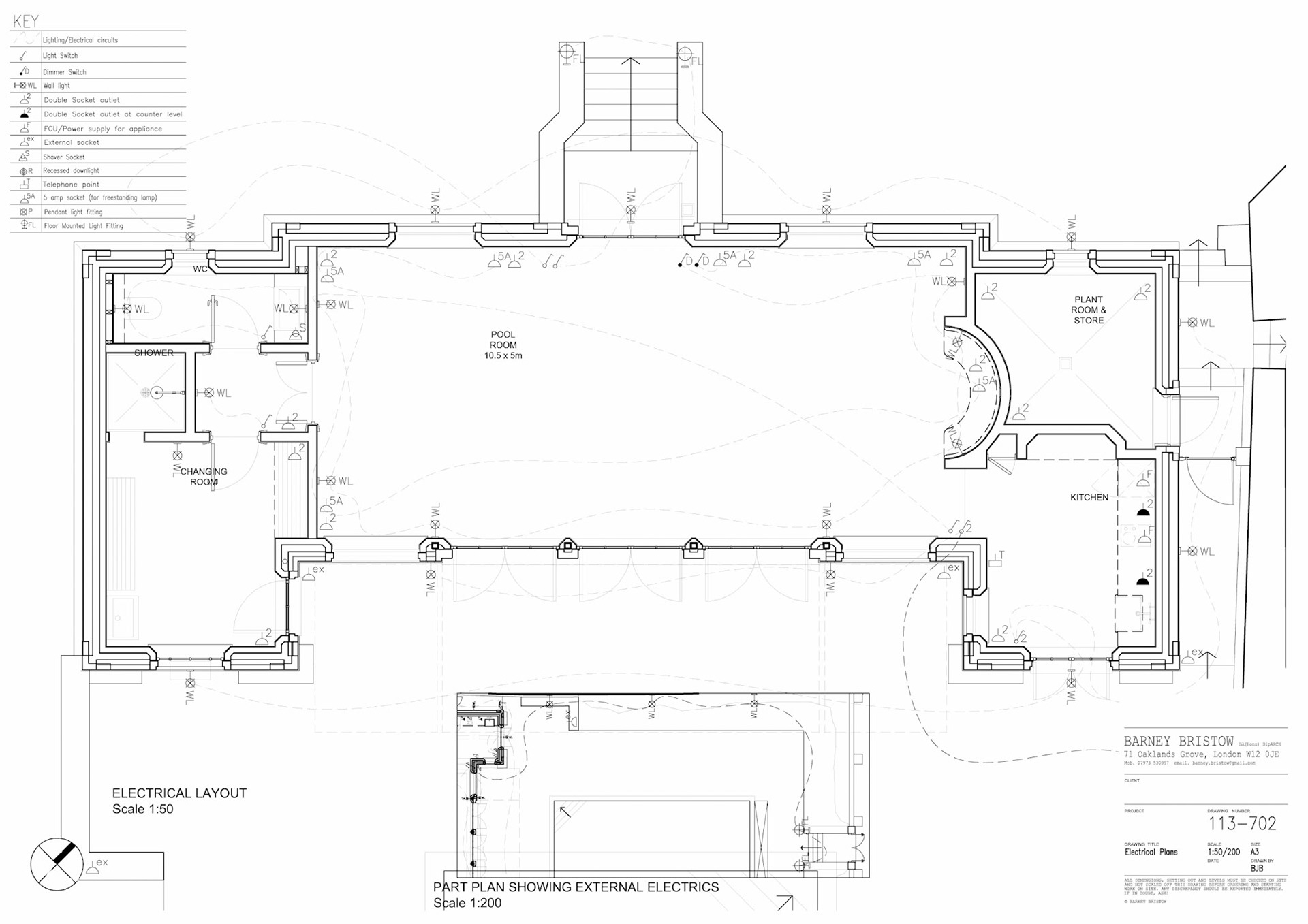 Electrical Plan A3 1:50/200 AutoCAD