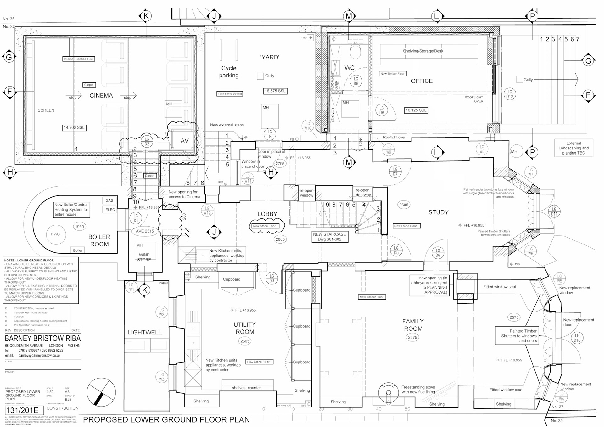 Poporsed GA Plan A3 1:50 AutoCAD