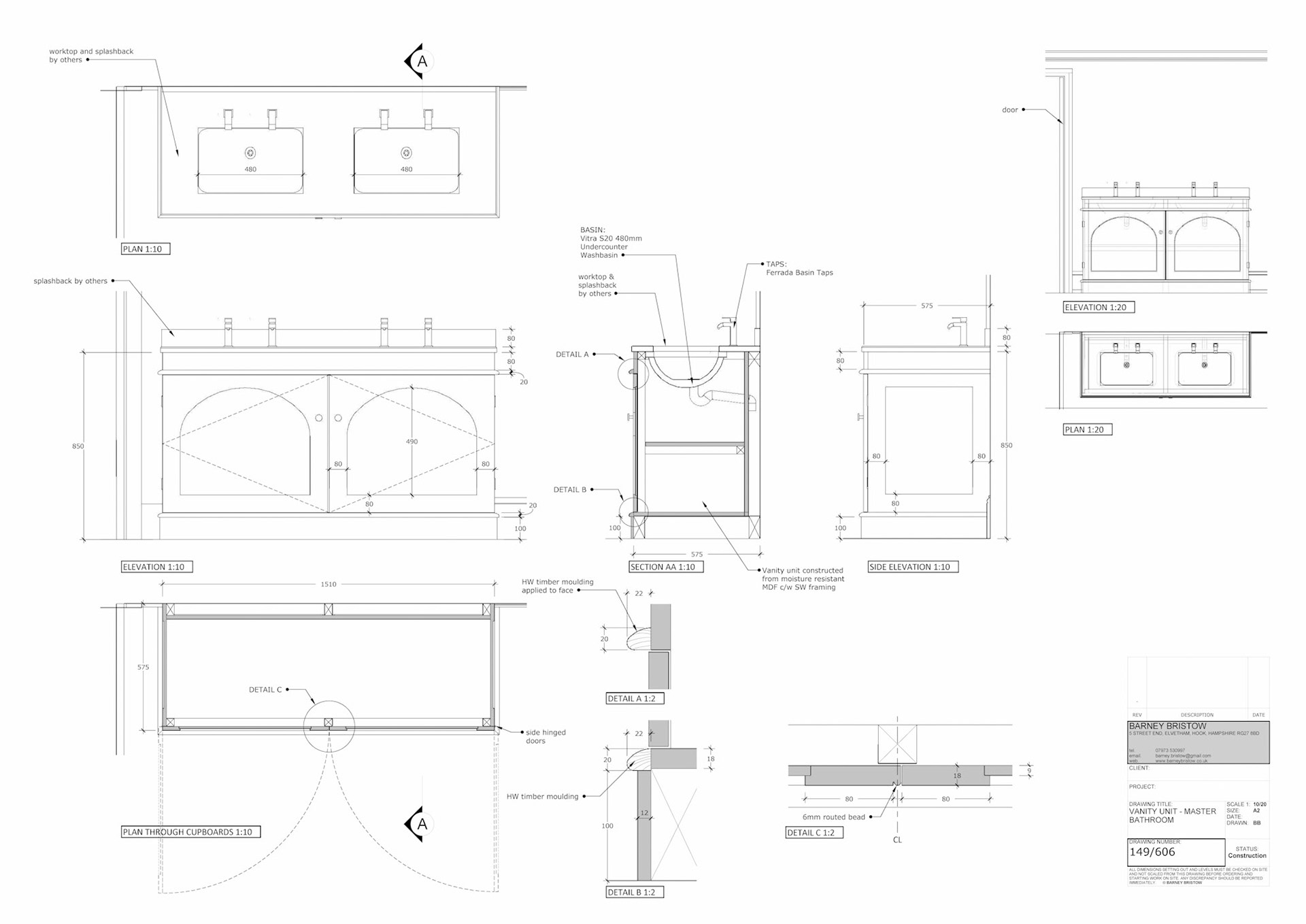 Vanity Unit A2 1:10/20 SketchUp/Layout