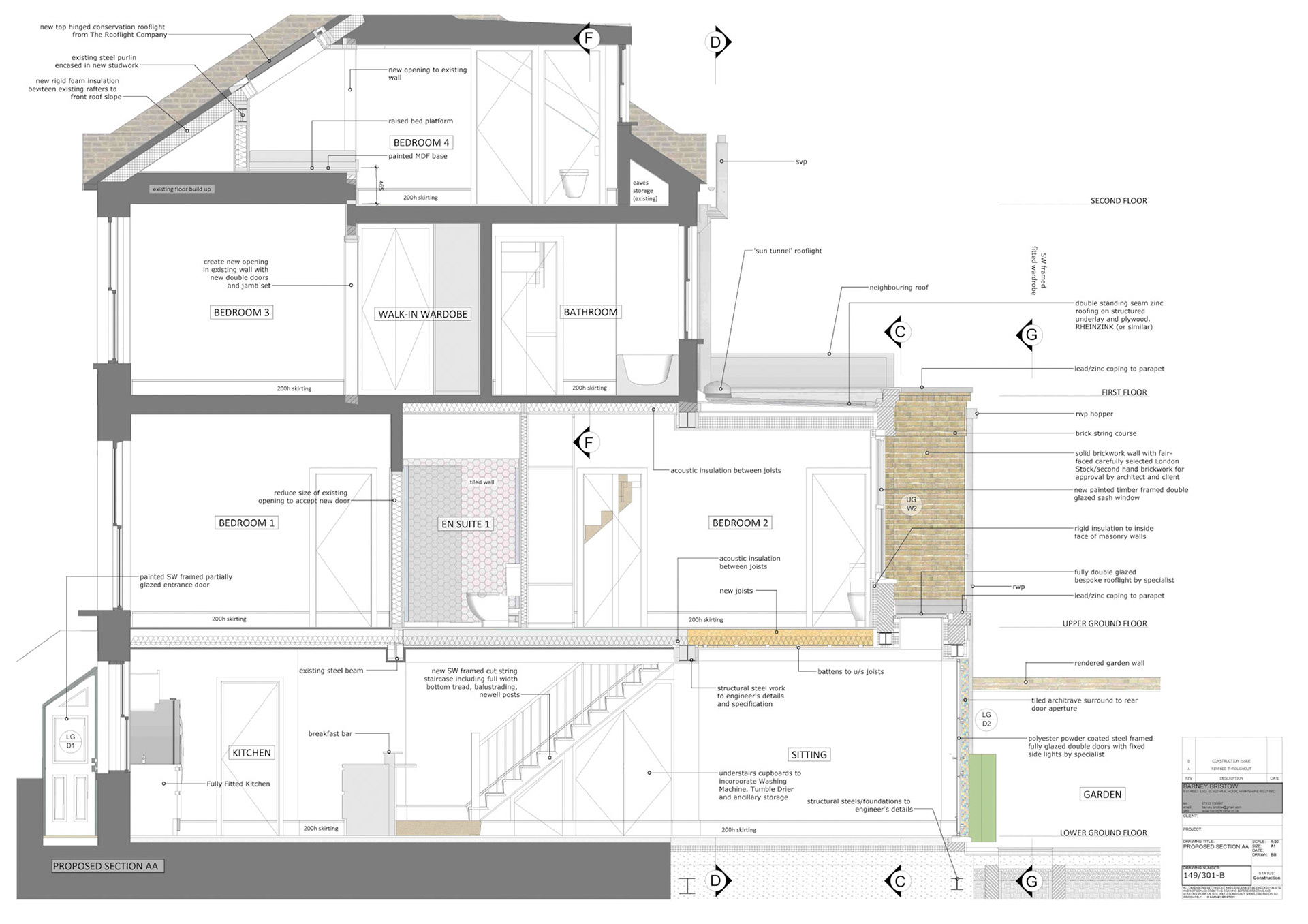 Proposed Section A1 1:50 SketchUp/Layout