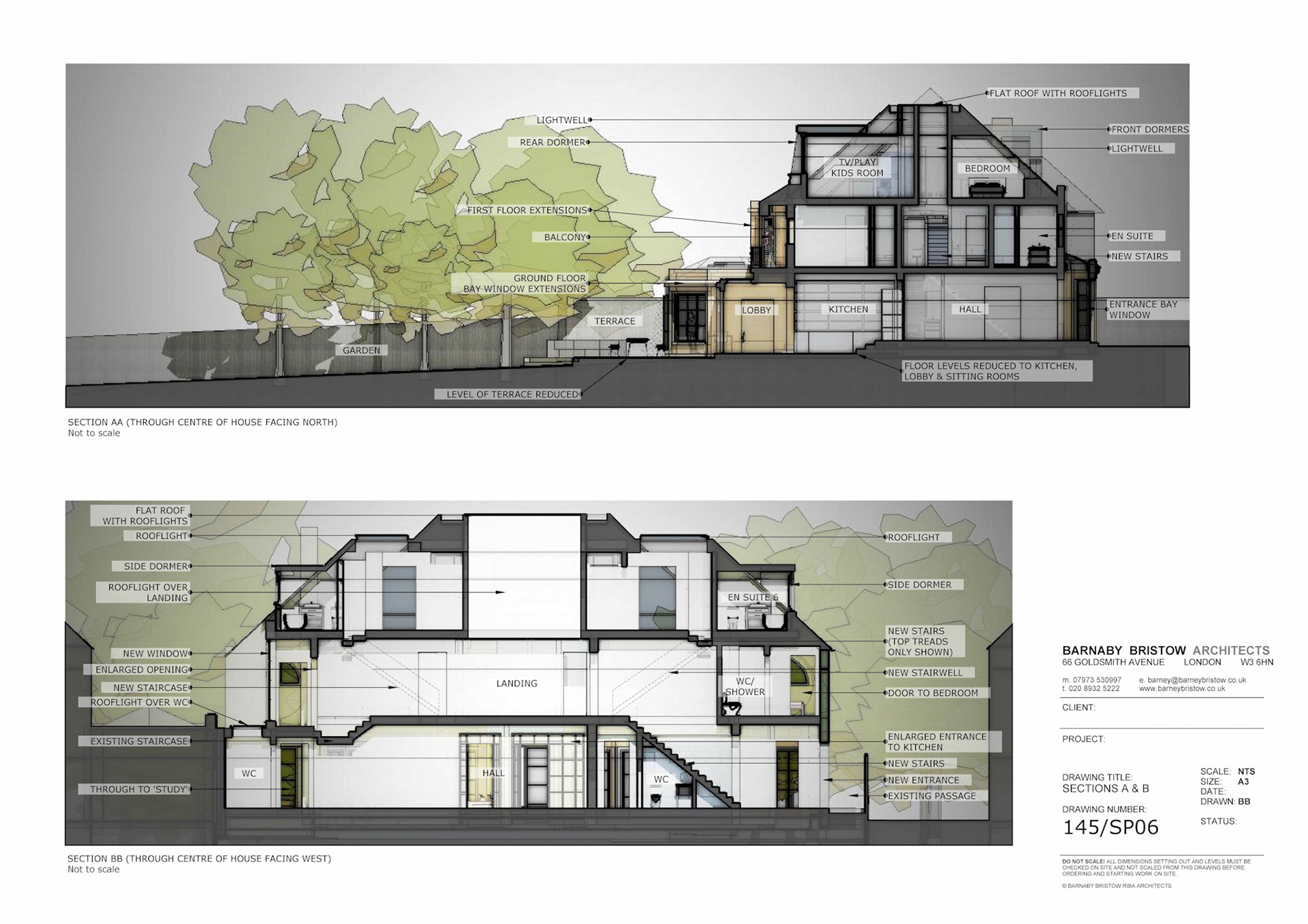 Sketch Sections A3 NTS SketchUp/Layout