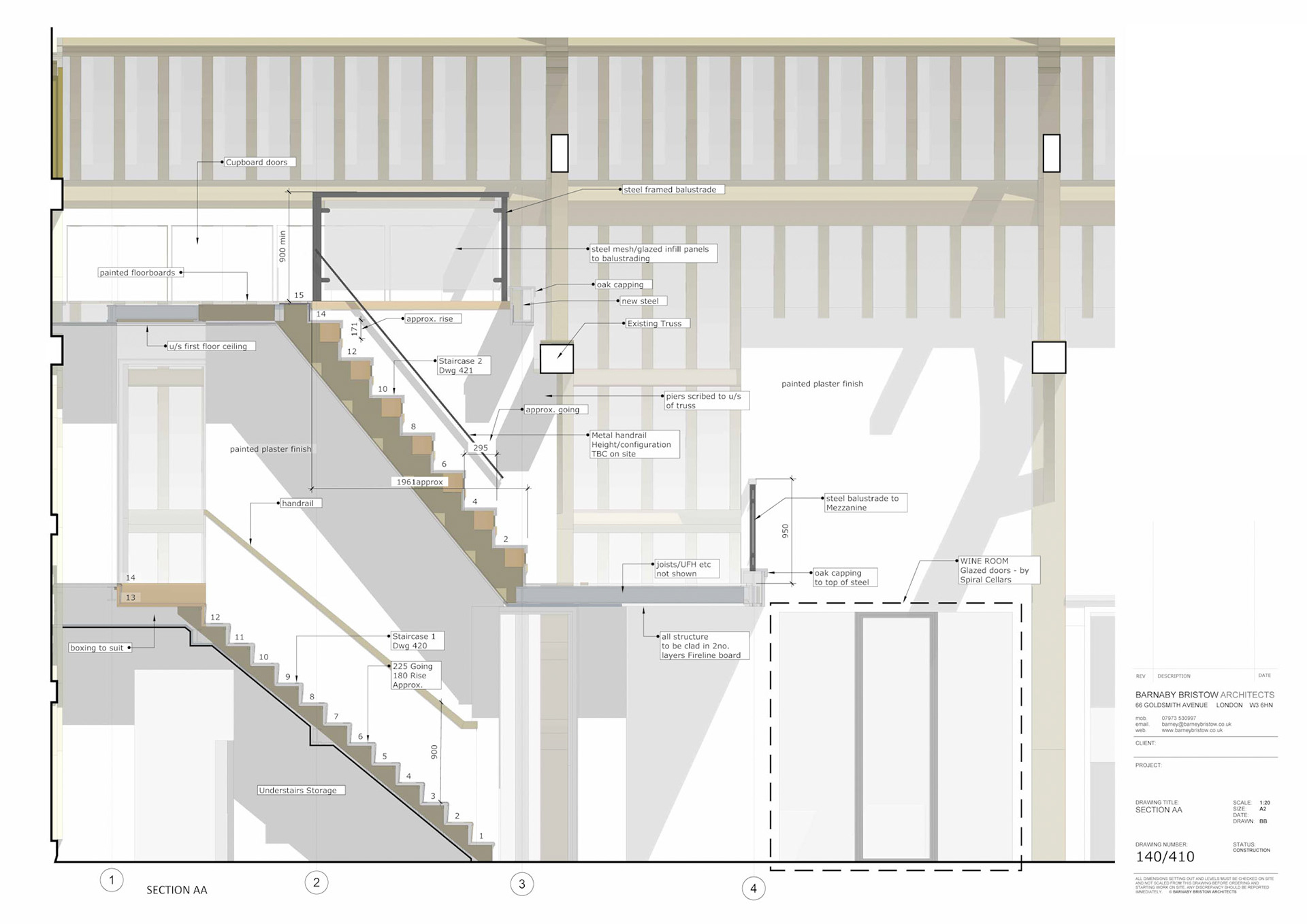 Proposed Section A2 1:20 SketchUp/Layout