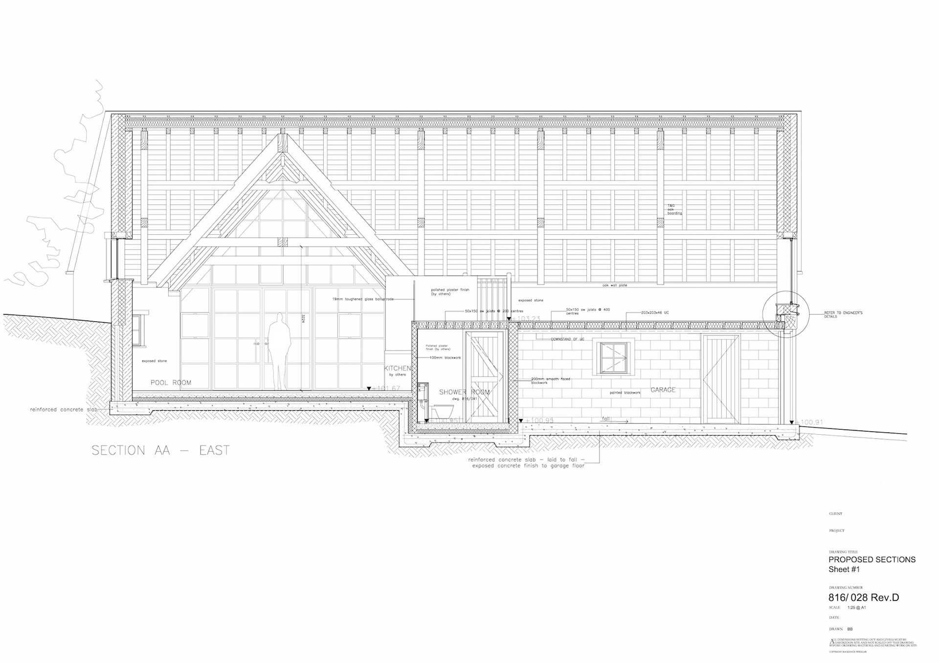 Proposed Section A1 1:20 AutoCAD