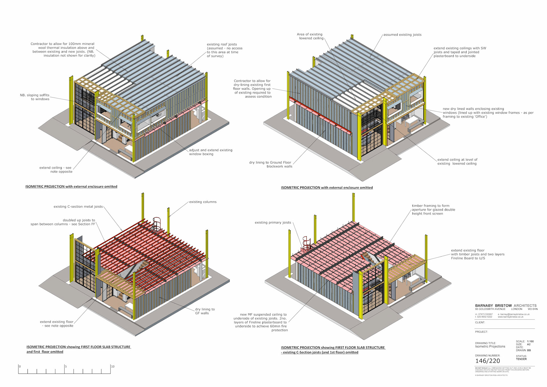 Isometric Projections A2 1:100 SketchUp/Layout