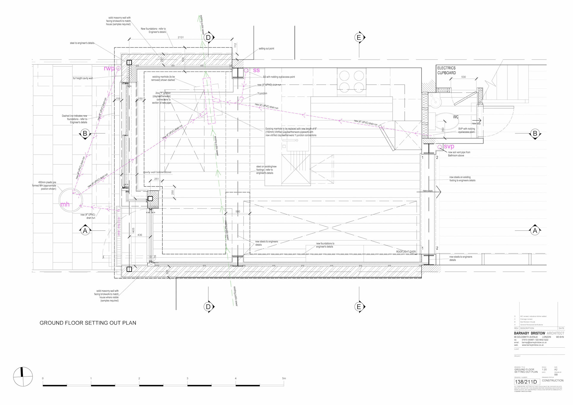 Poporsed Part Plan A3 1:20 AutoCAD