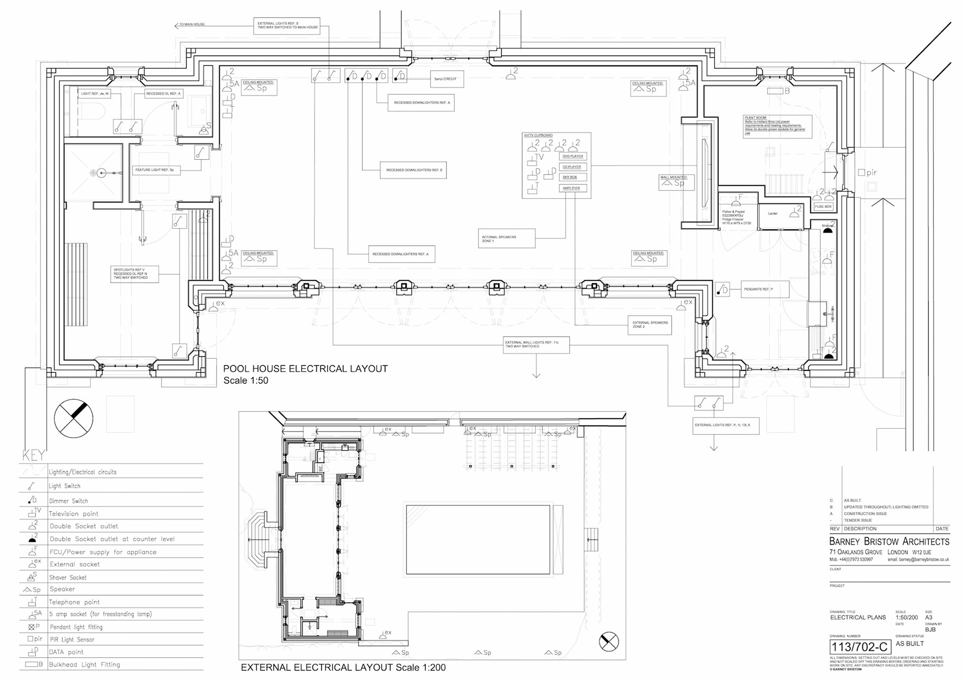 Electrical Plans A3 1:50/200 AutoCAD