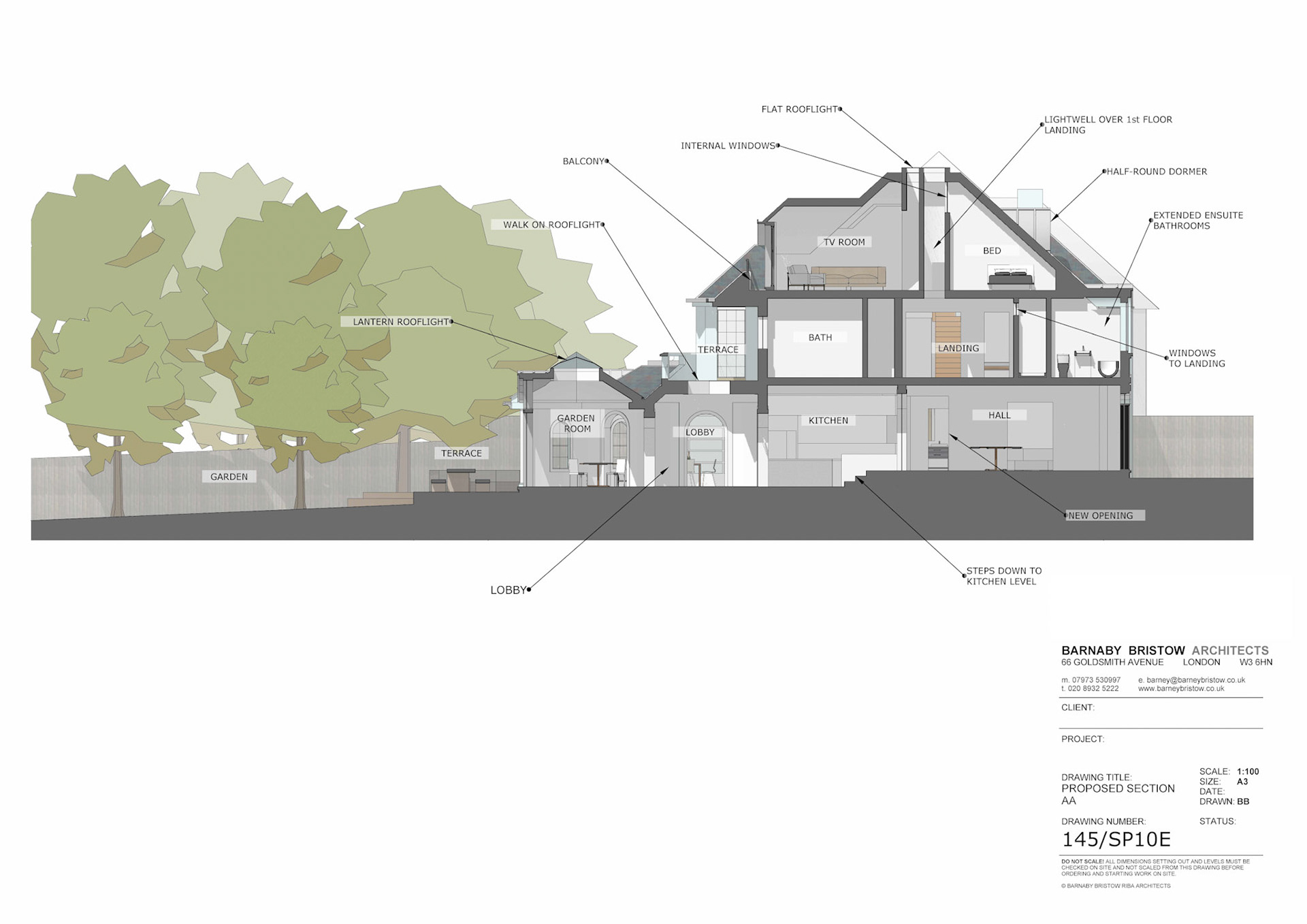 Sketch Section A3 1:100 SketchUp/Layout