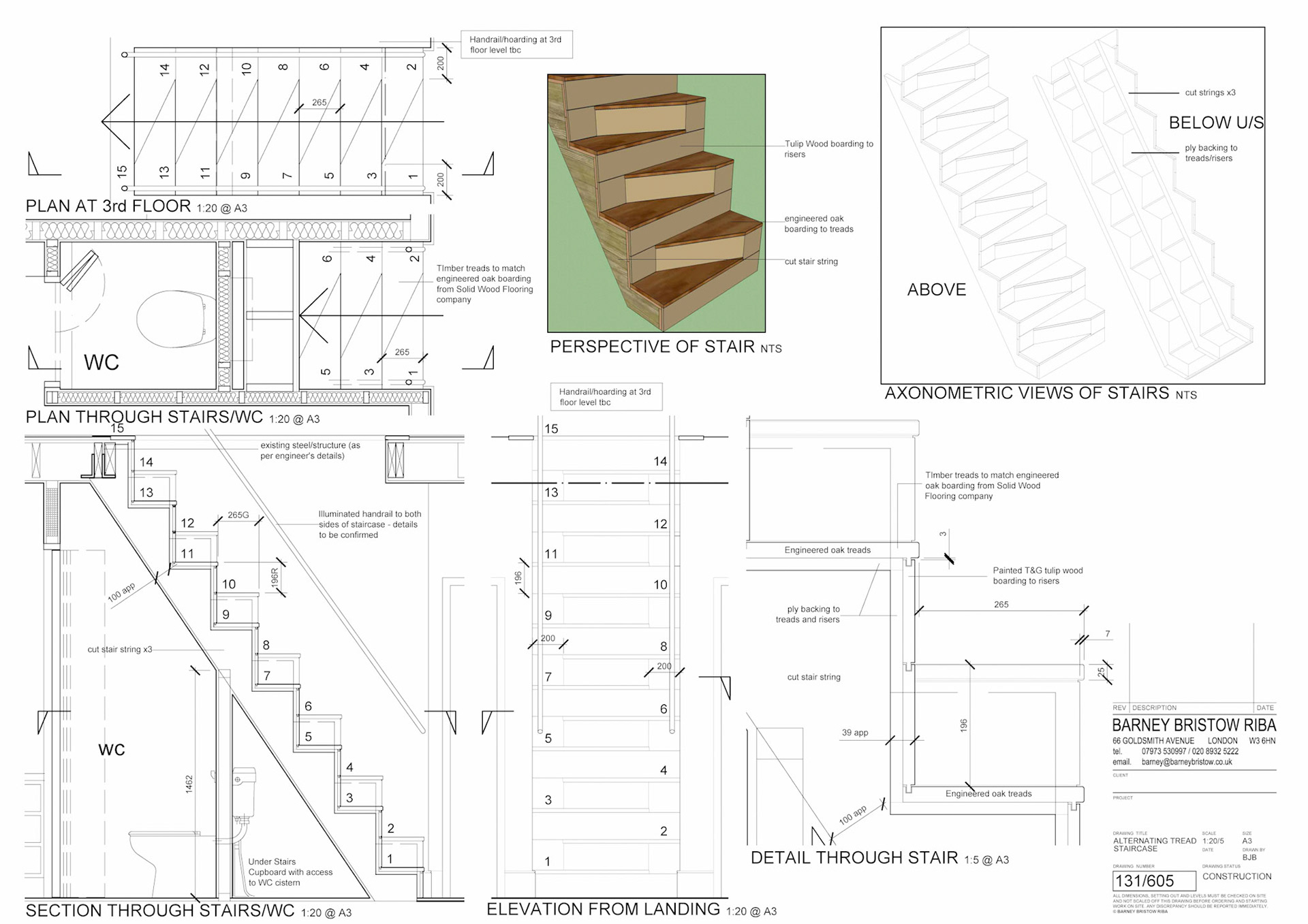 Staircase A3 1:20/5 SketchUp/Layout