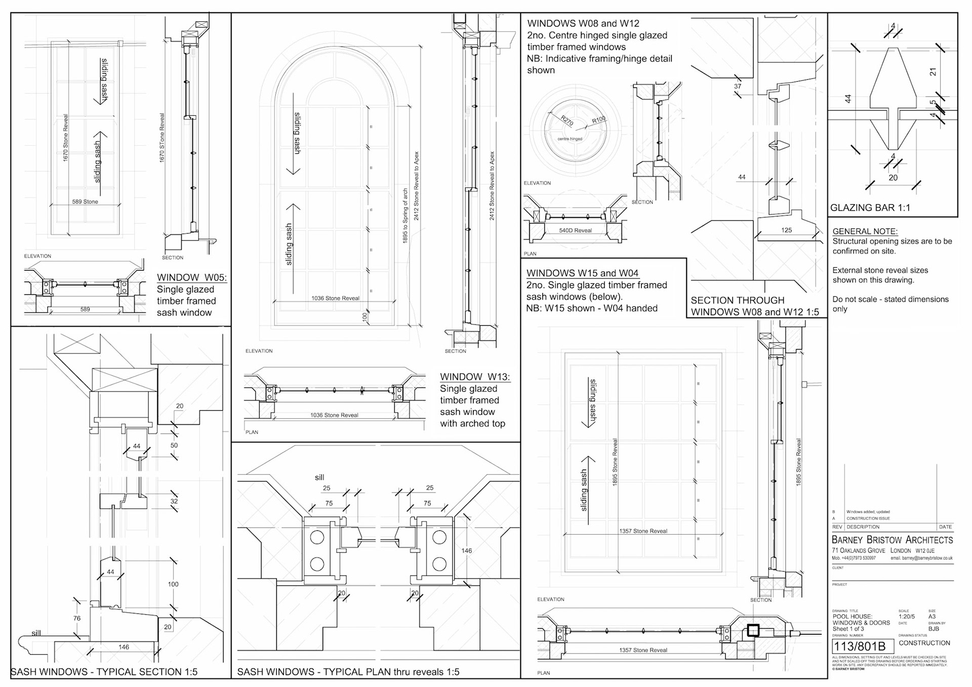 Windows & Doors A3 1:20/5 AutoCAD